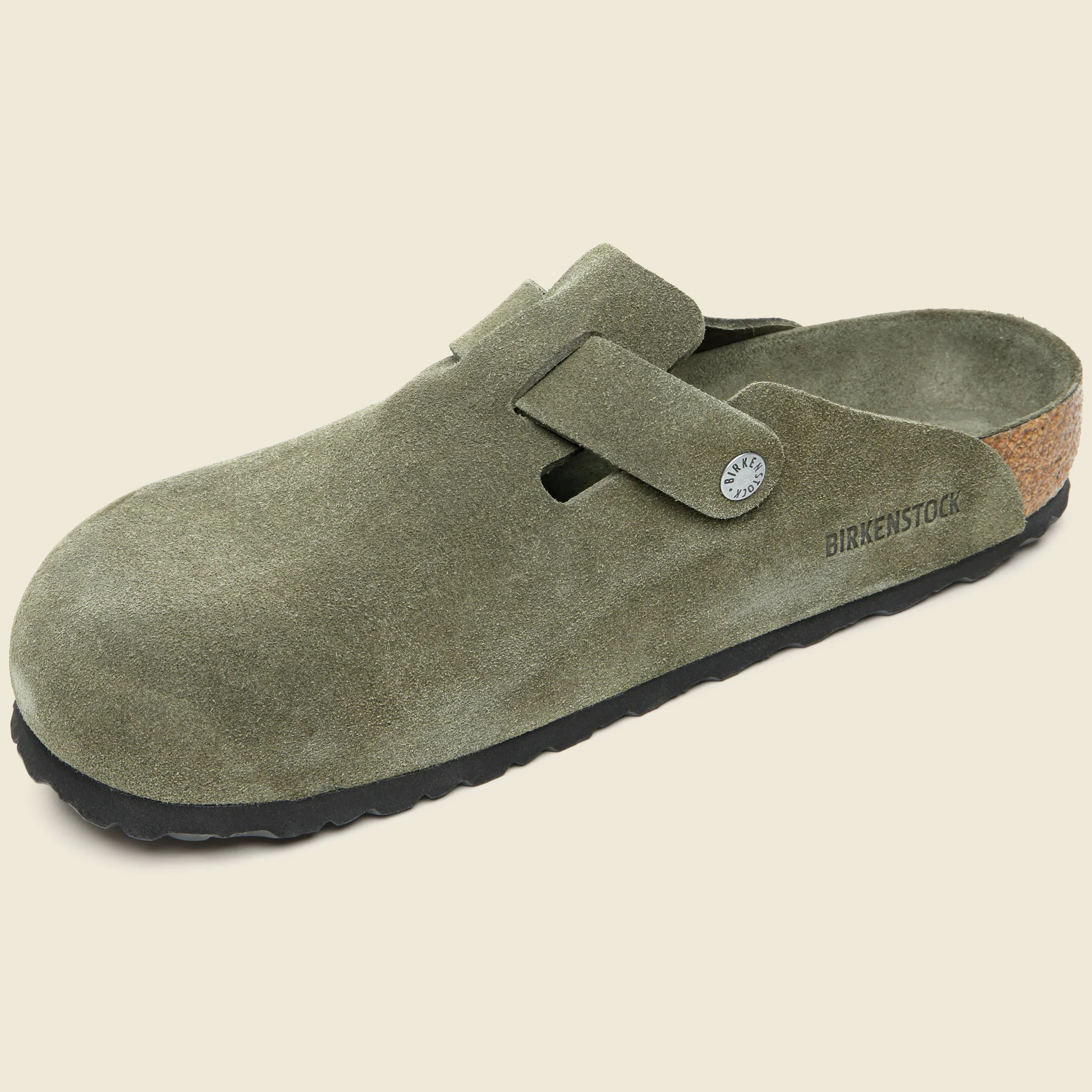 Boston Soft Footbed Clog - Tonal Thyme Suede - Image 3