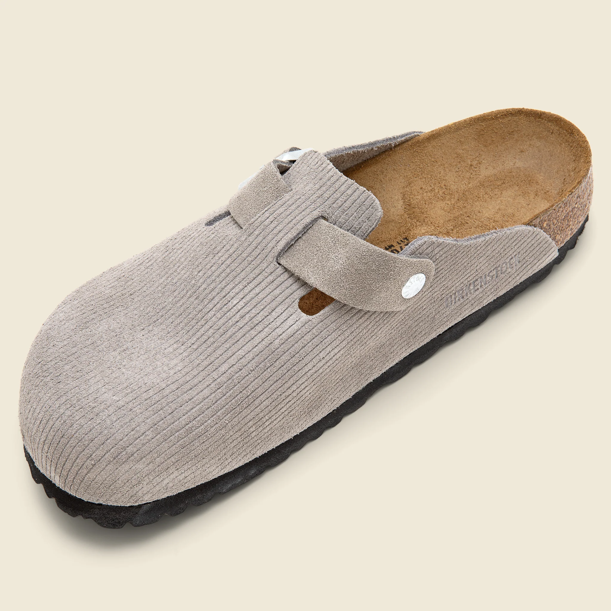 Boston Suede Clog - Corduroy Stone Coin - Image 4