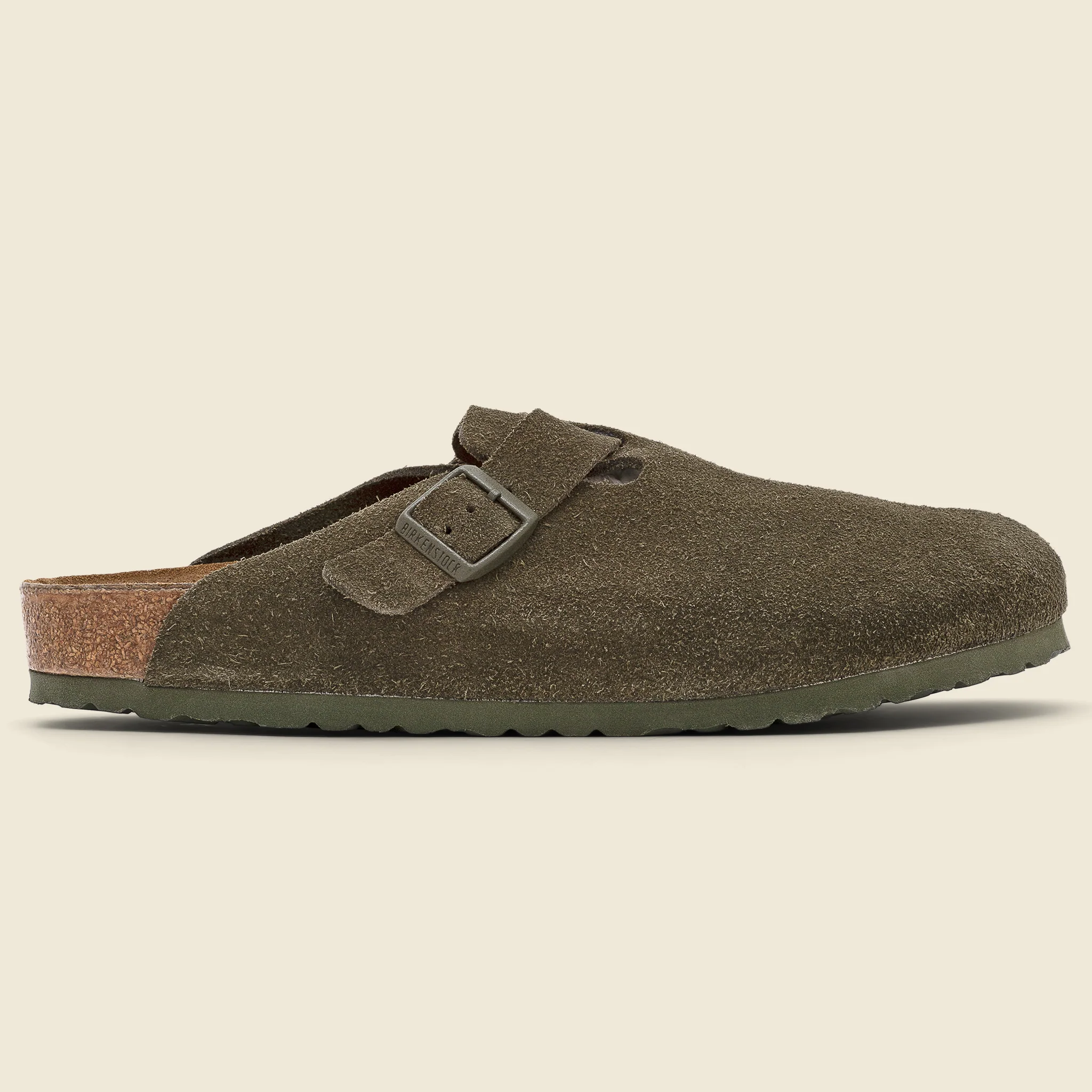 Boston Suede Clog - Thyme