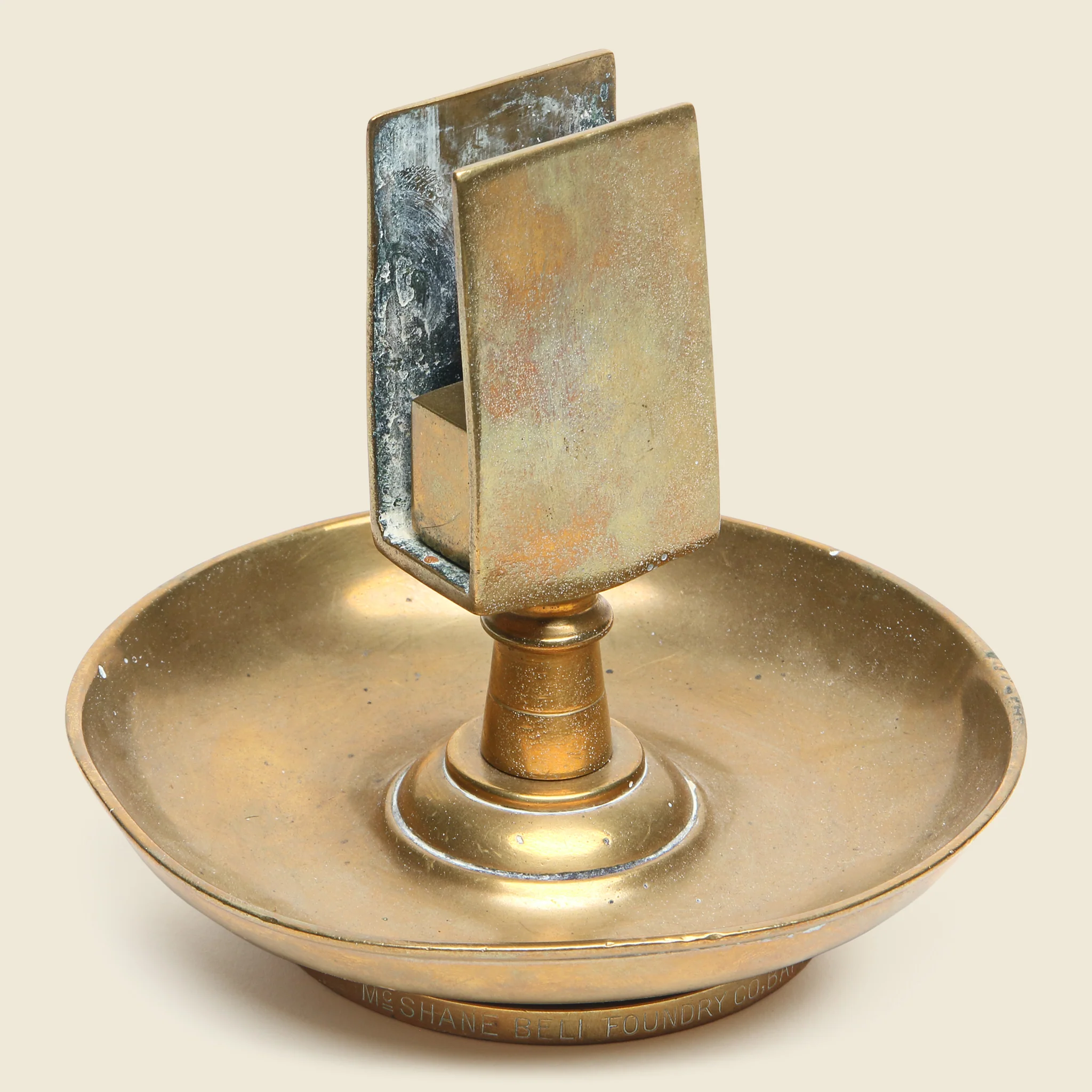 Brass Ashtray & Matchholder