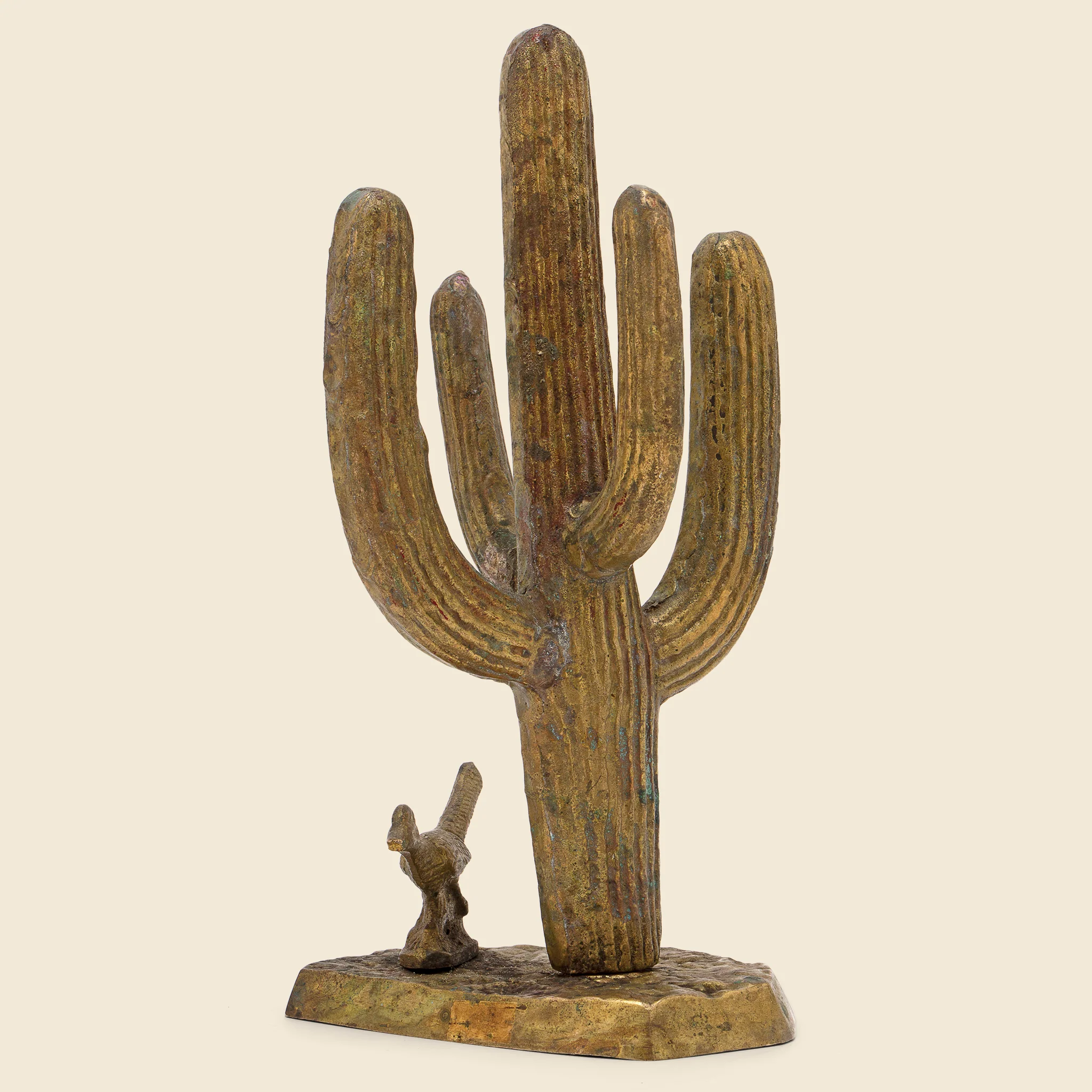 Brass Cactus & Roadrunner - Image 2