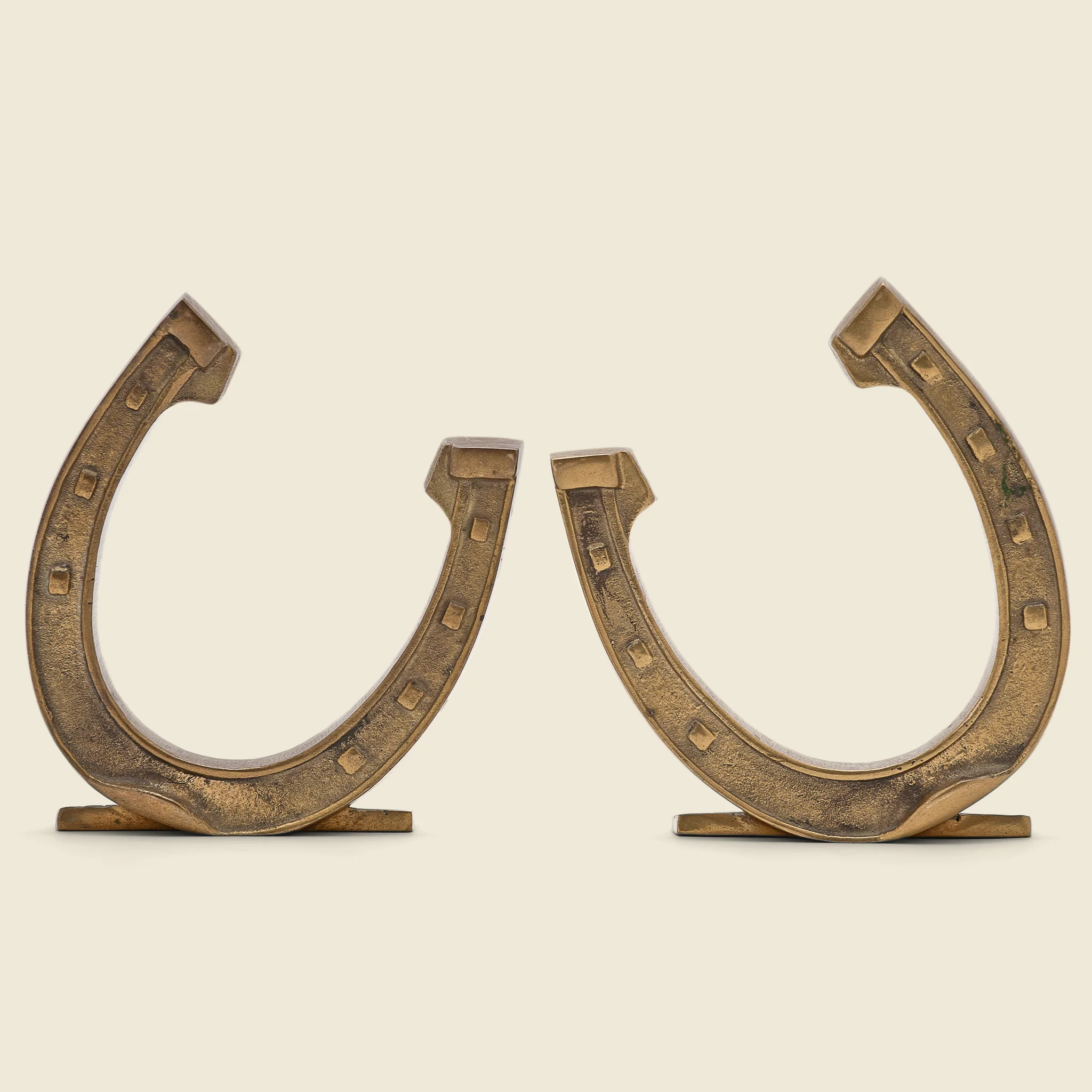 Brass Horseshoe Bookends