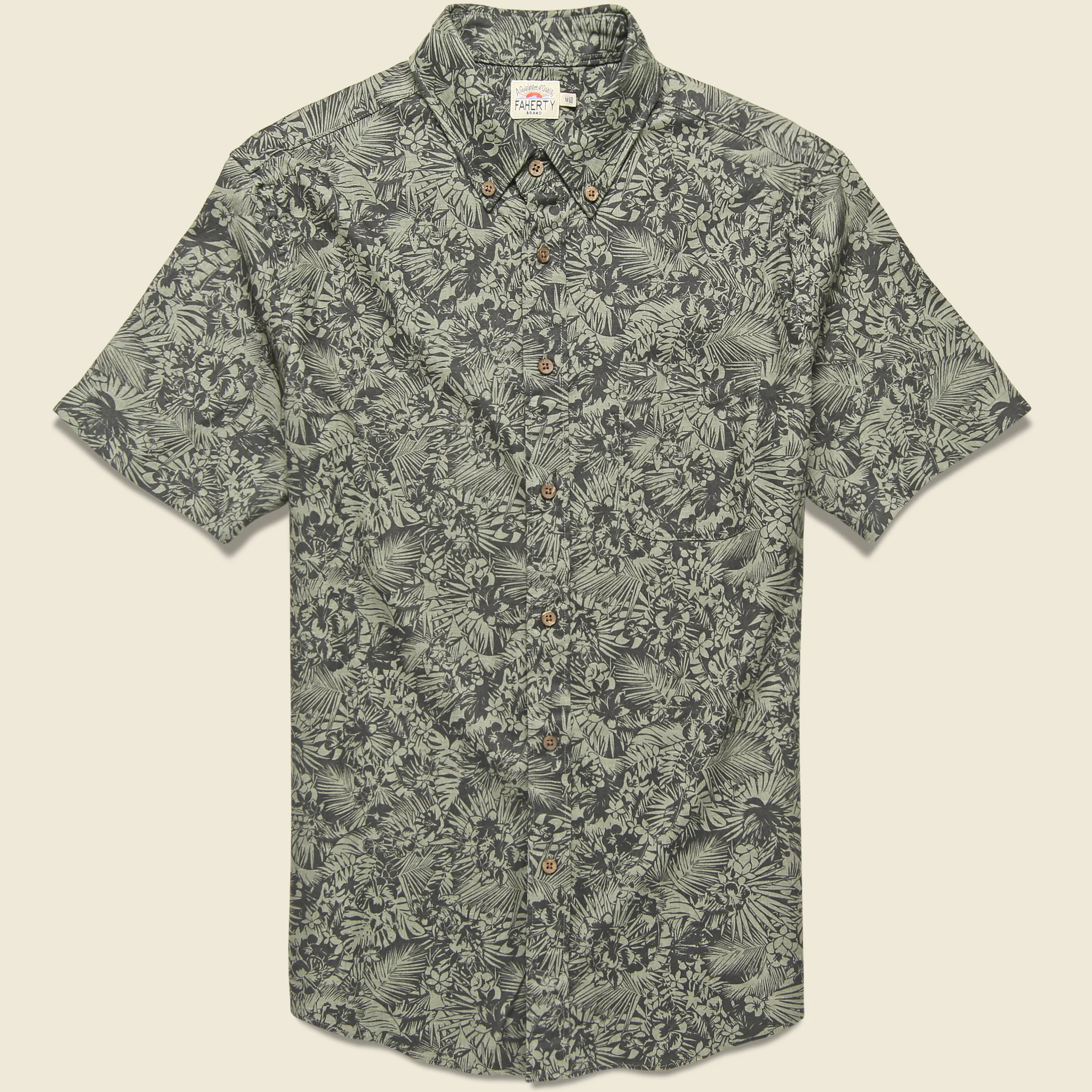 Breeze Shirt - Tropical Shadow Print