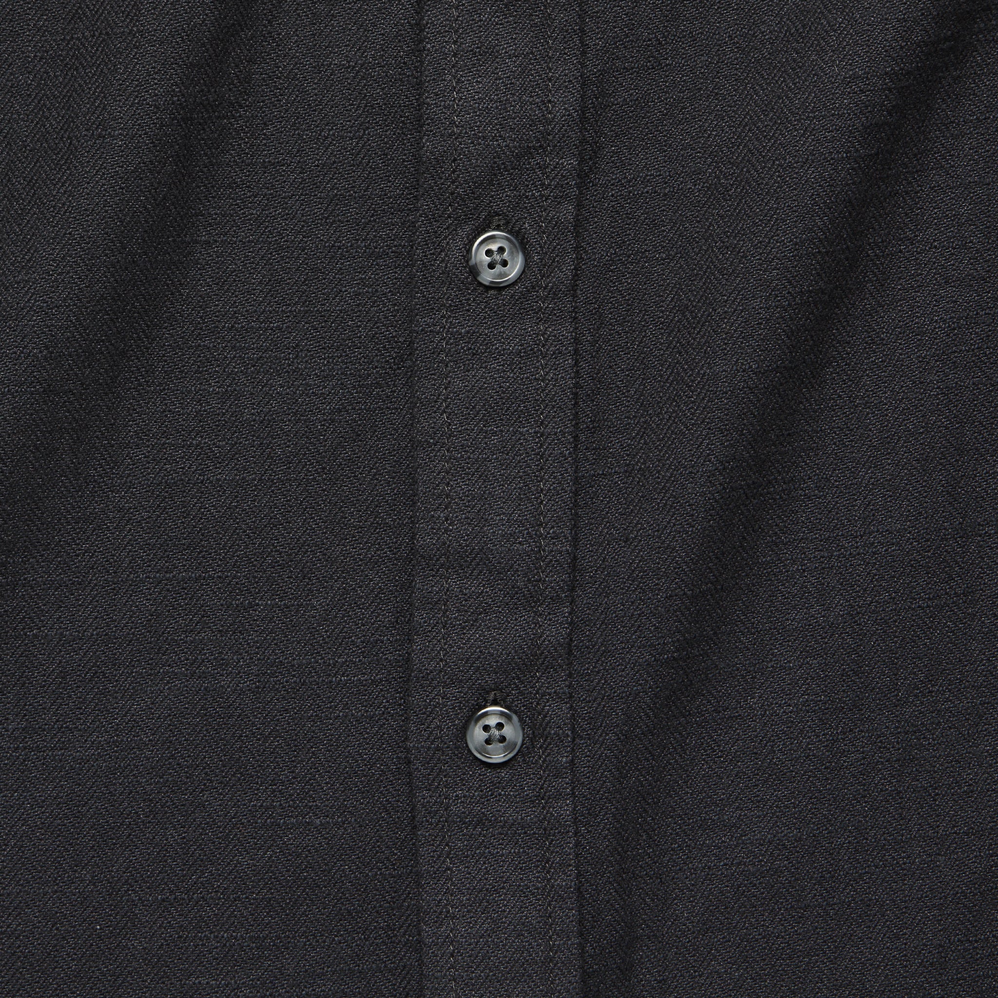 Bedford Flannel - Black Herringbone - Image 3