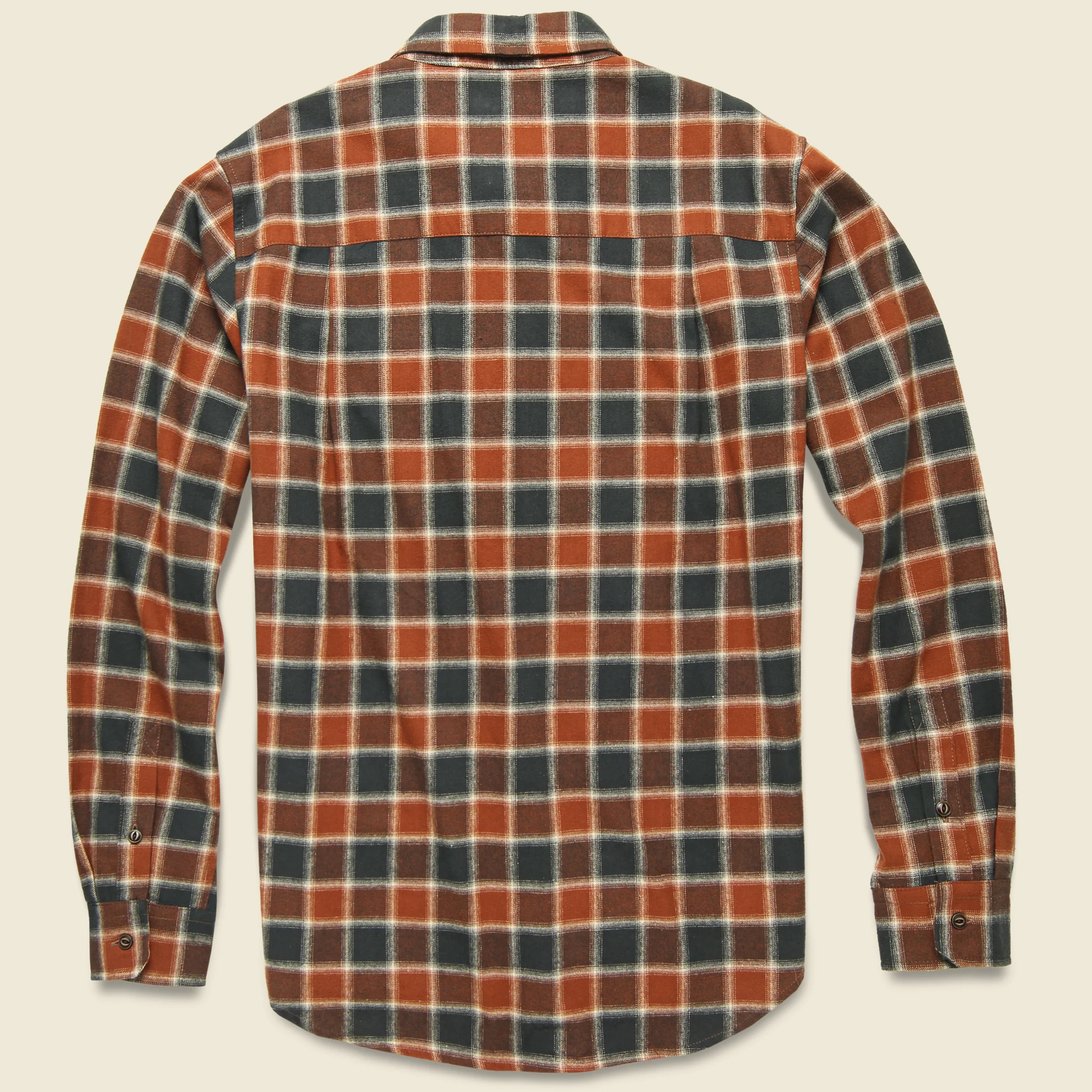 Bedford Flannel - Rust Charcoal Plaid - Image 2