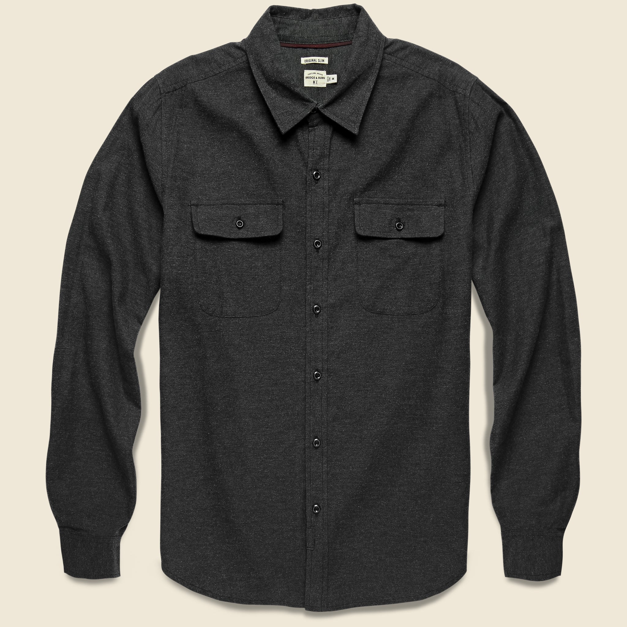 Cole Flannel - Charcoal