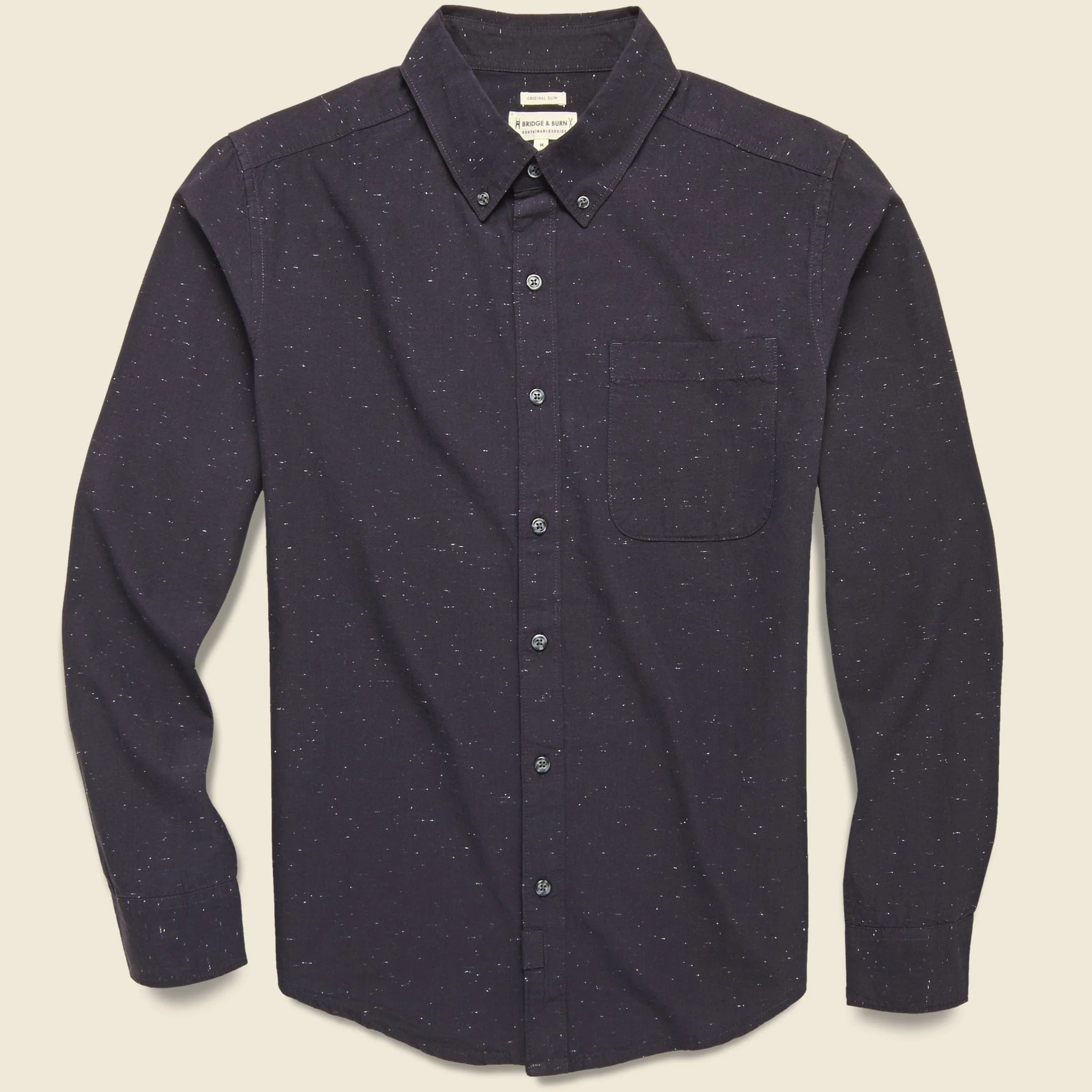 Sutton Fleck Shirt - Navy Donegal