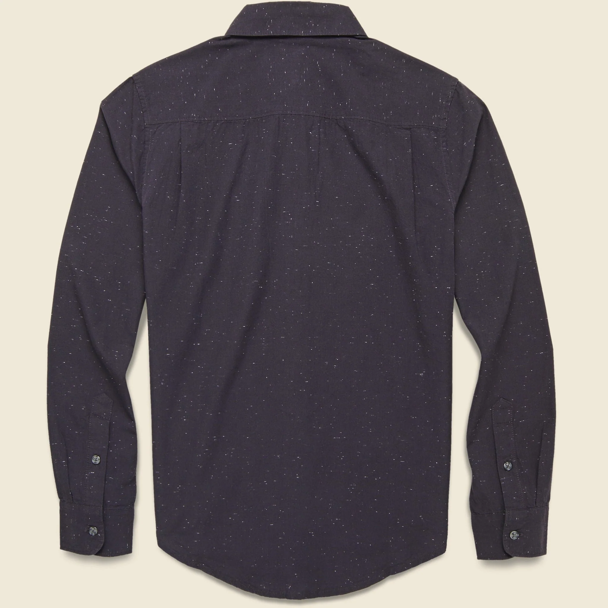 Sutton Fleck Shirt - Navy Donegal - Image 2