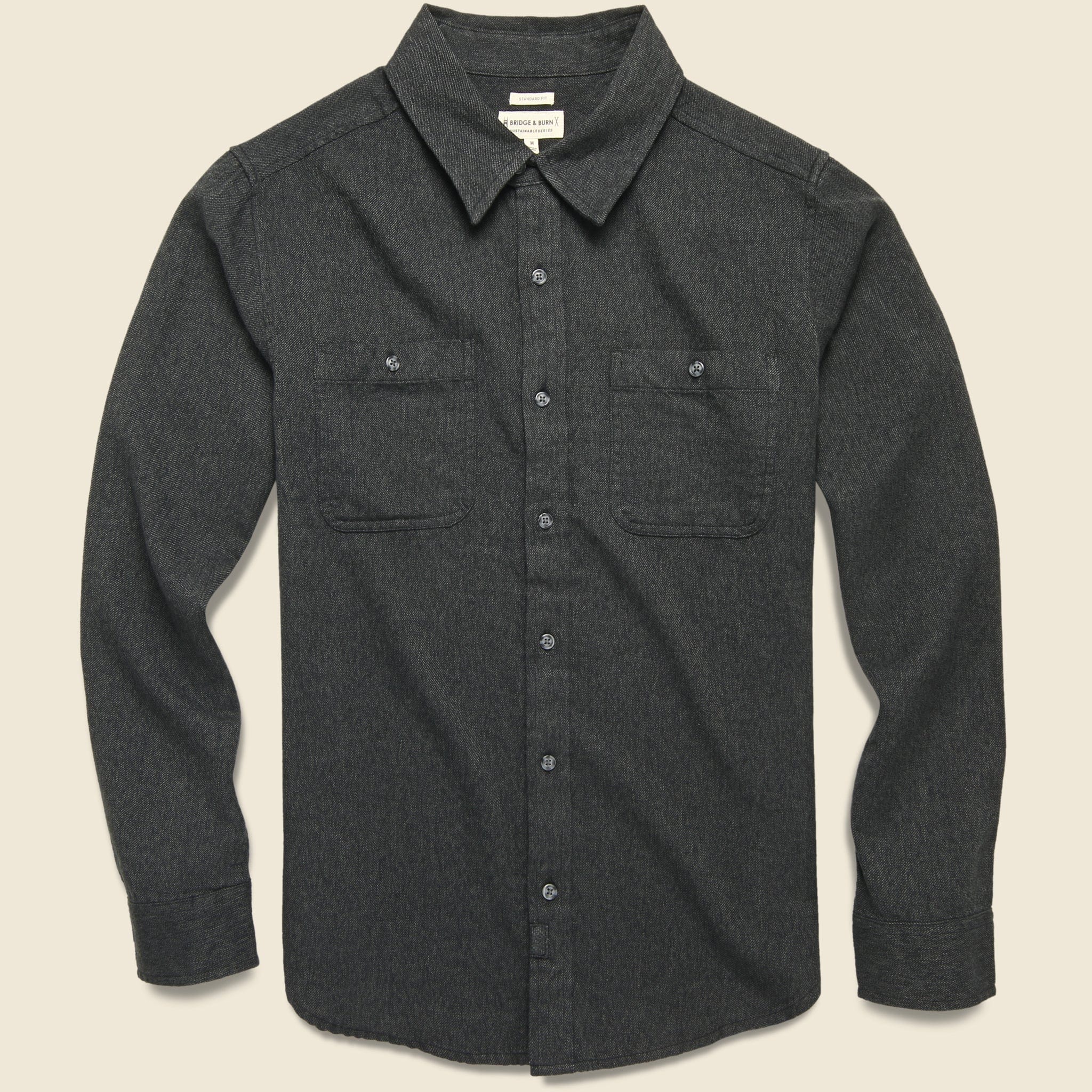 Winslow Flannel - Charcoal