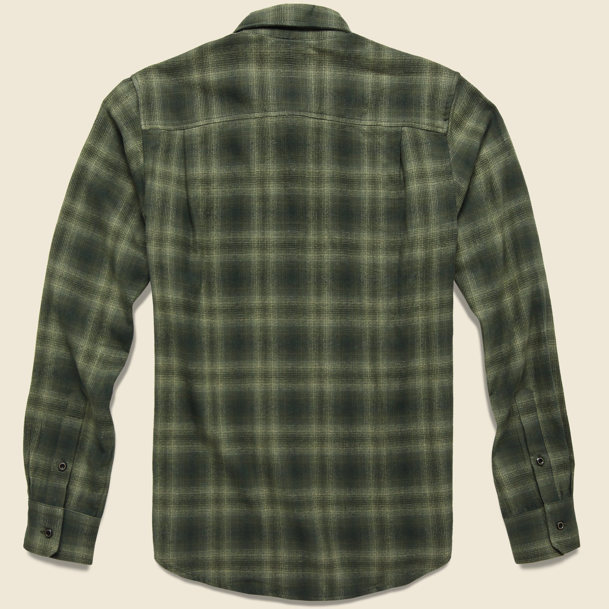 Winslow Flannel - Olive Plaid - Image 2