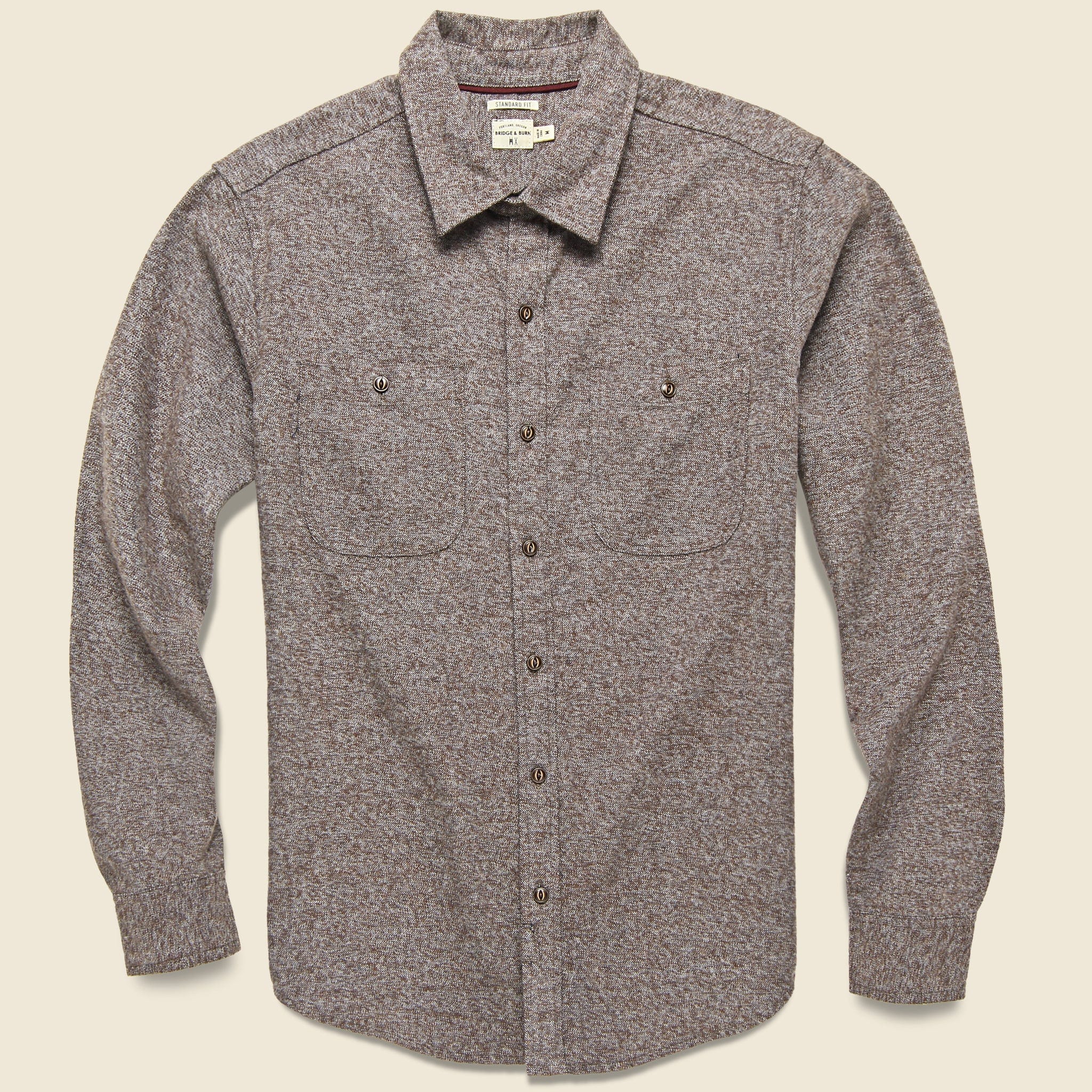 Winslow Flannel - Brown Heather