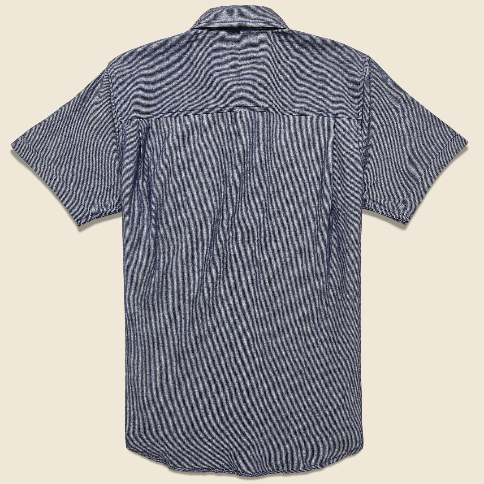 Harbor Chambray Stripe Shirt - Grey/Blue - Image 2