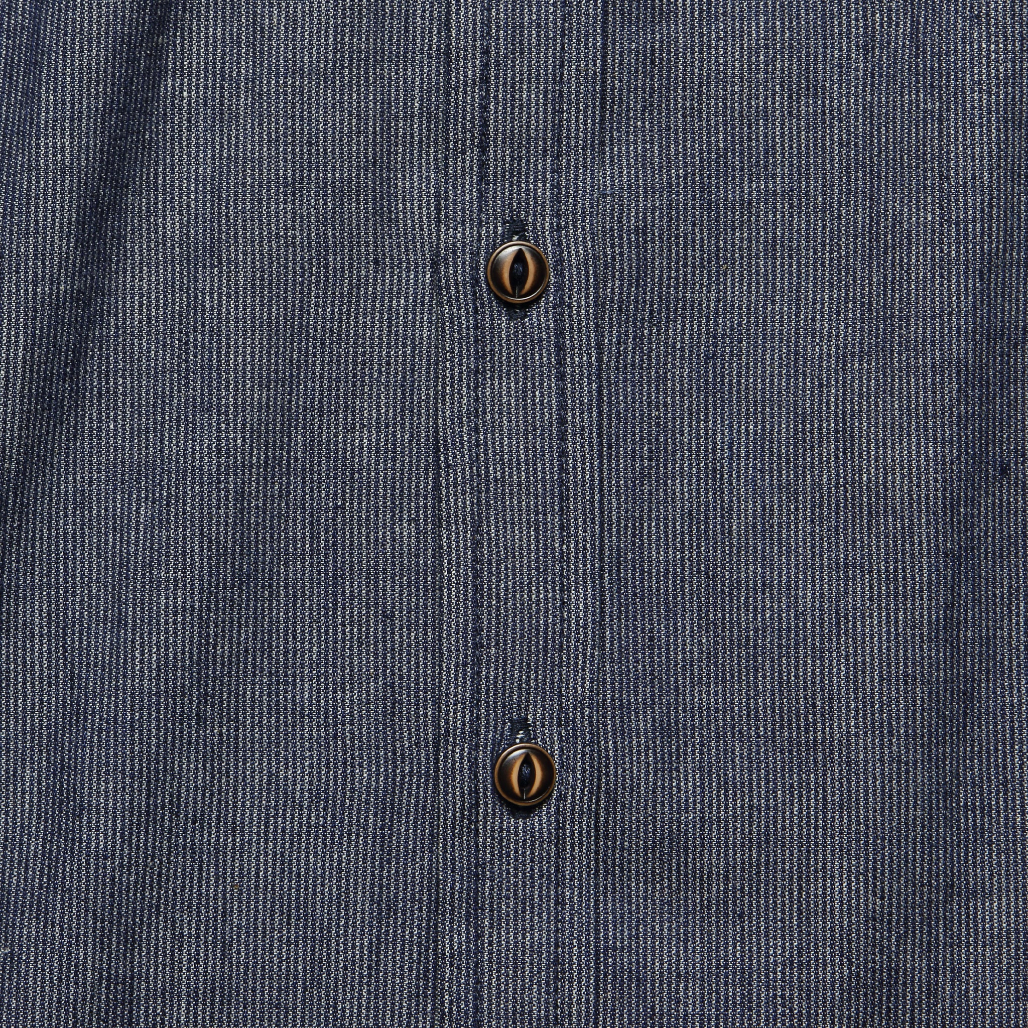 Harbor Chambray Stripe Shirt - Grey/Blue - Image 4