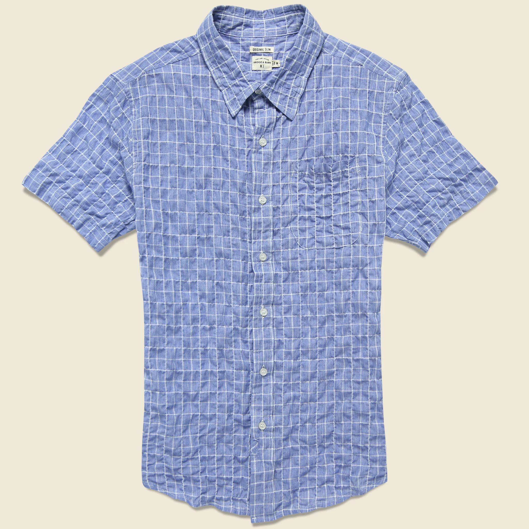 Harbor Shirt - Blue Windowpane