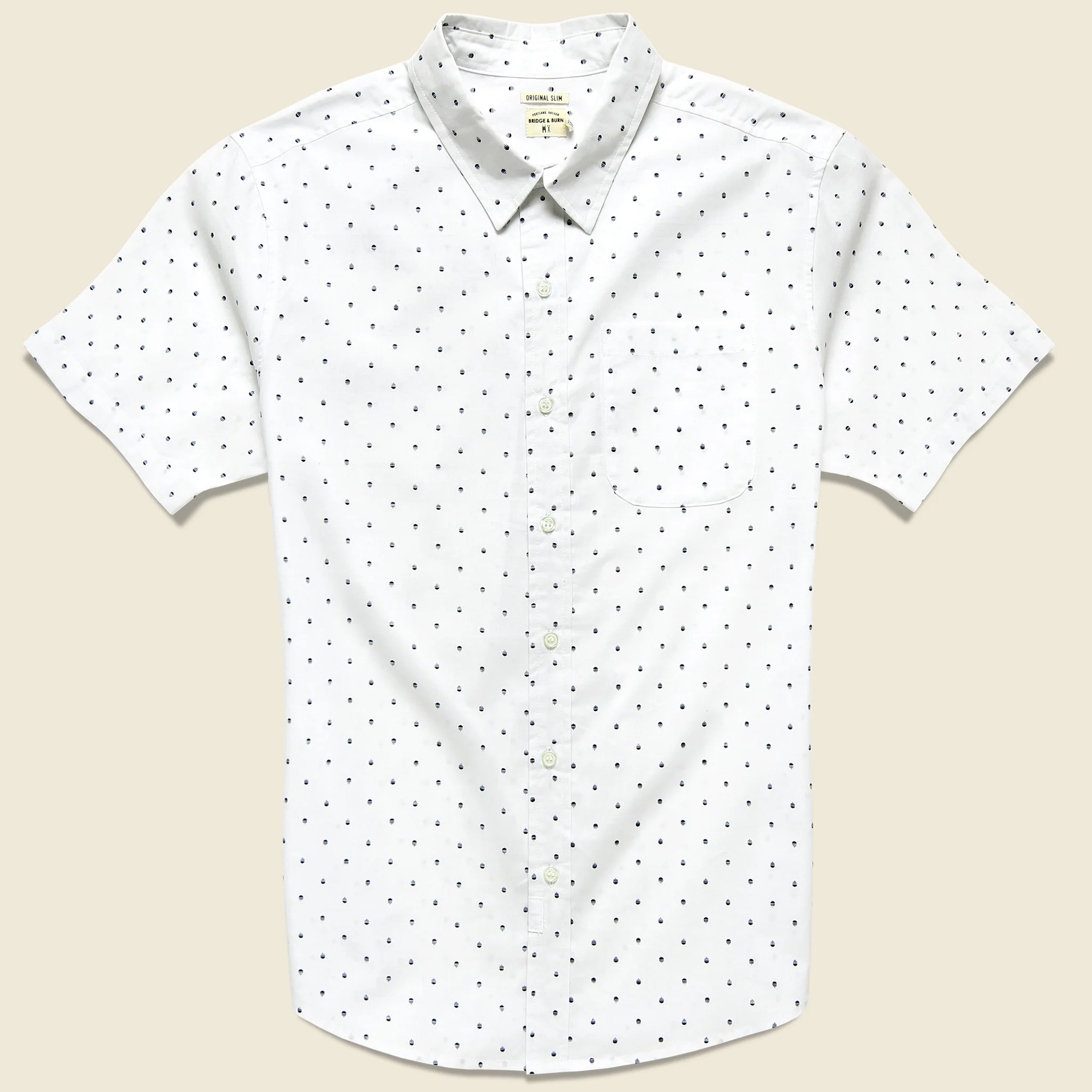 Harbor Shirt - White Polkadot