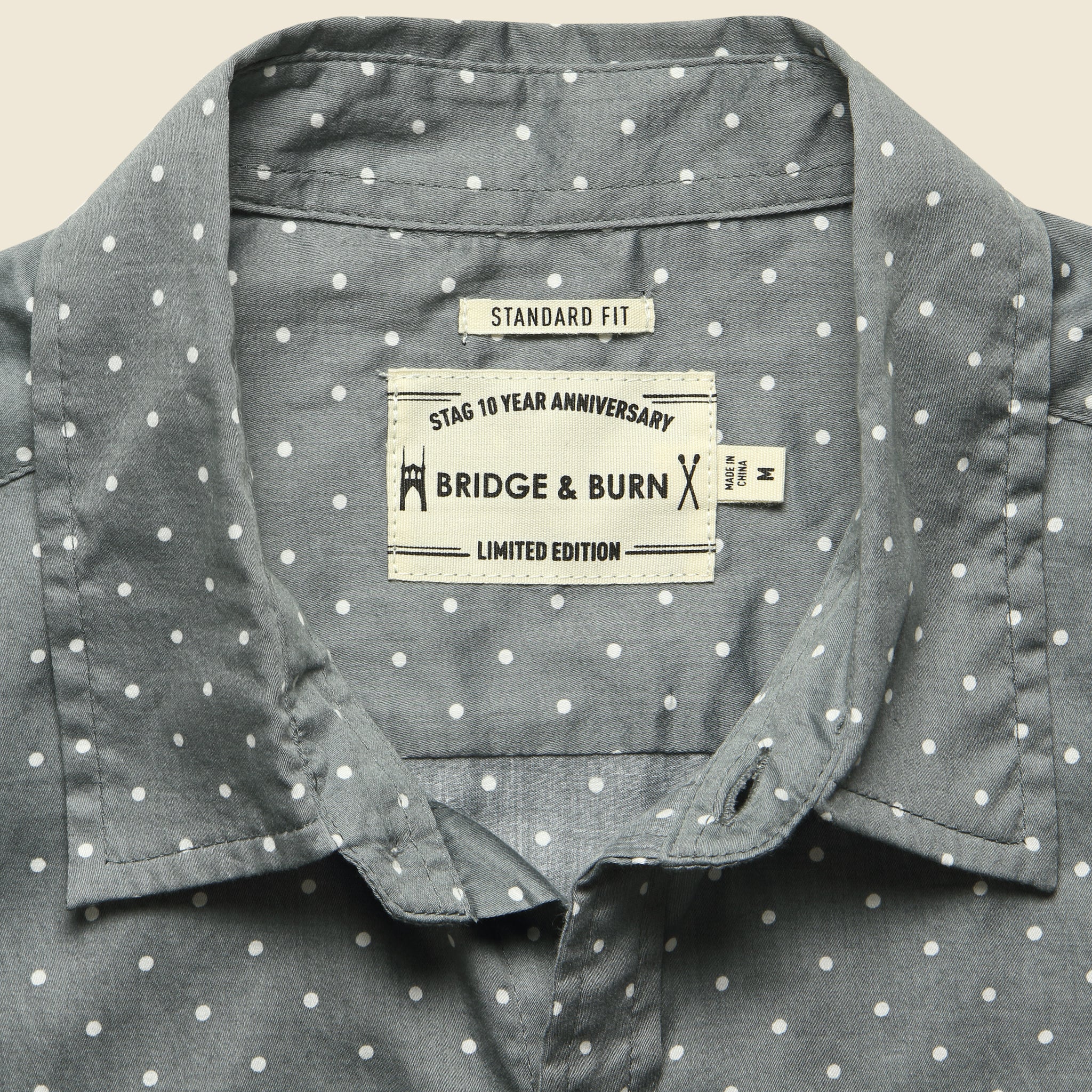 Jackson Polka Dot Shirt - Grey - Image 4