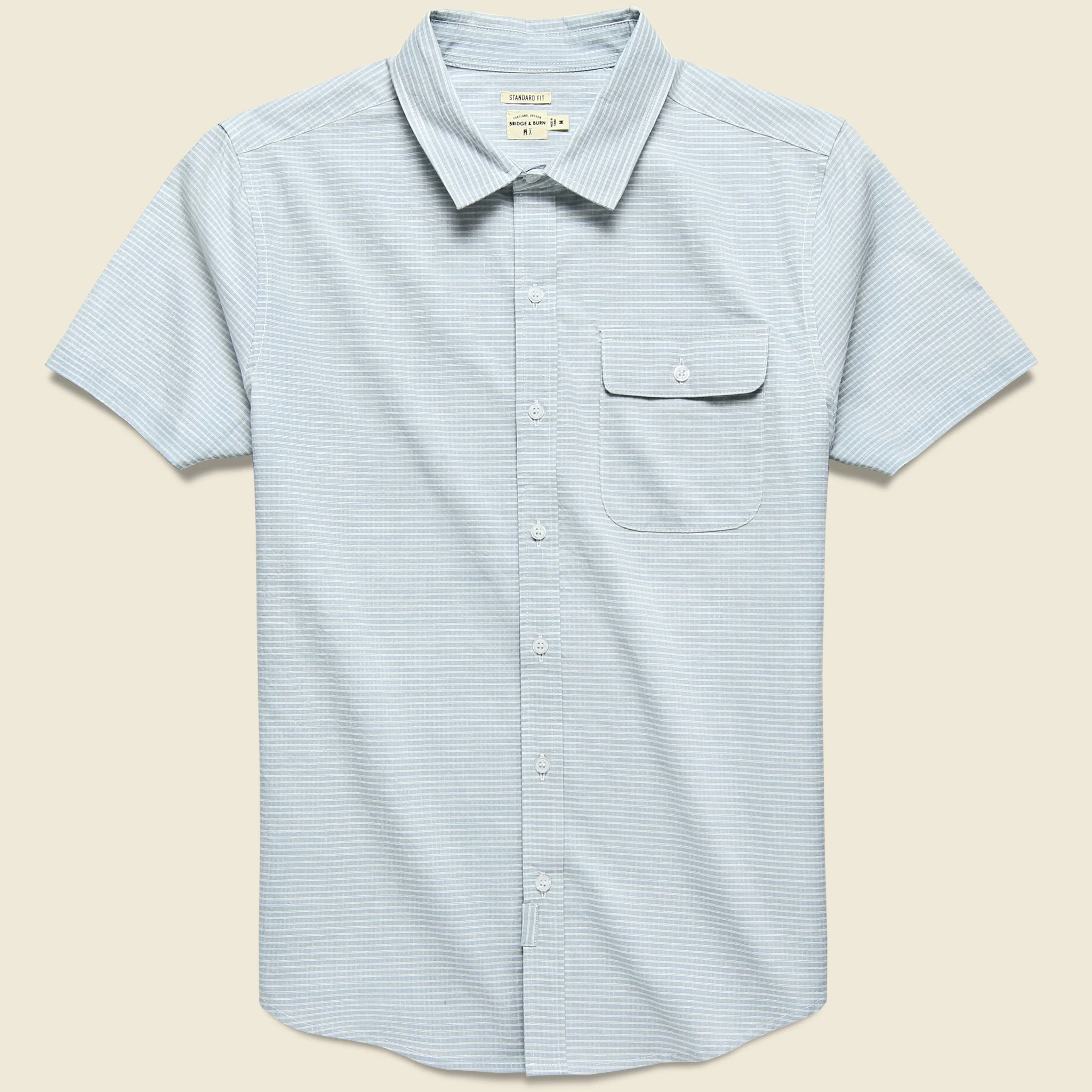 Marten Shirt - Light Grey Grid