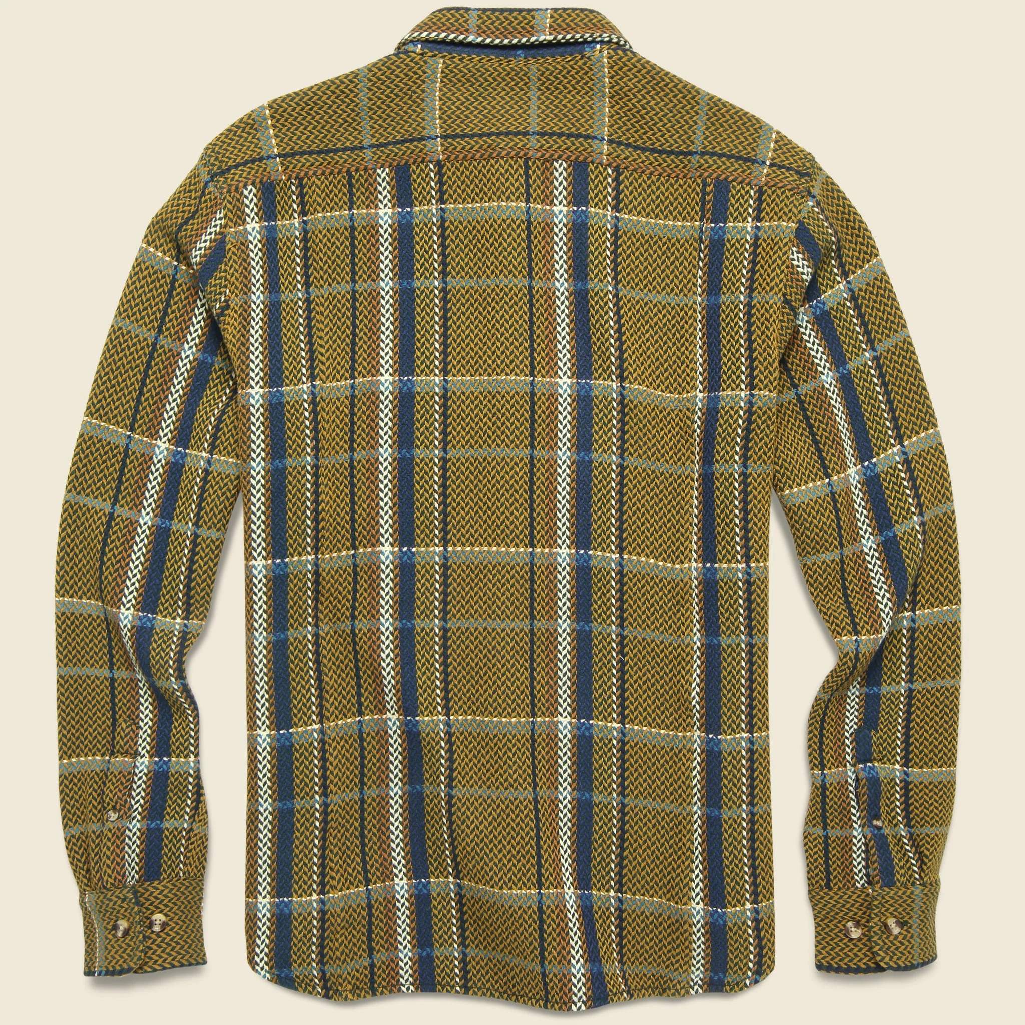 Brook Trout Acid Plaid Shirt - Brown/Blue - Image 2