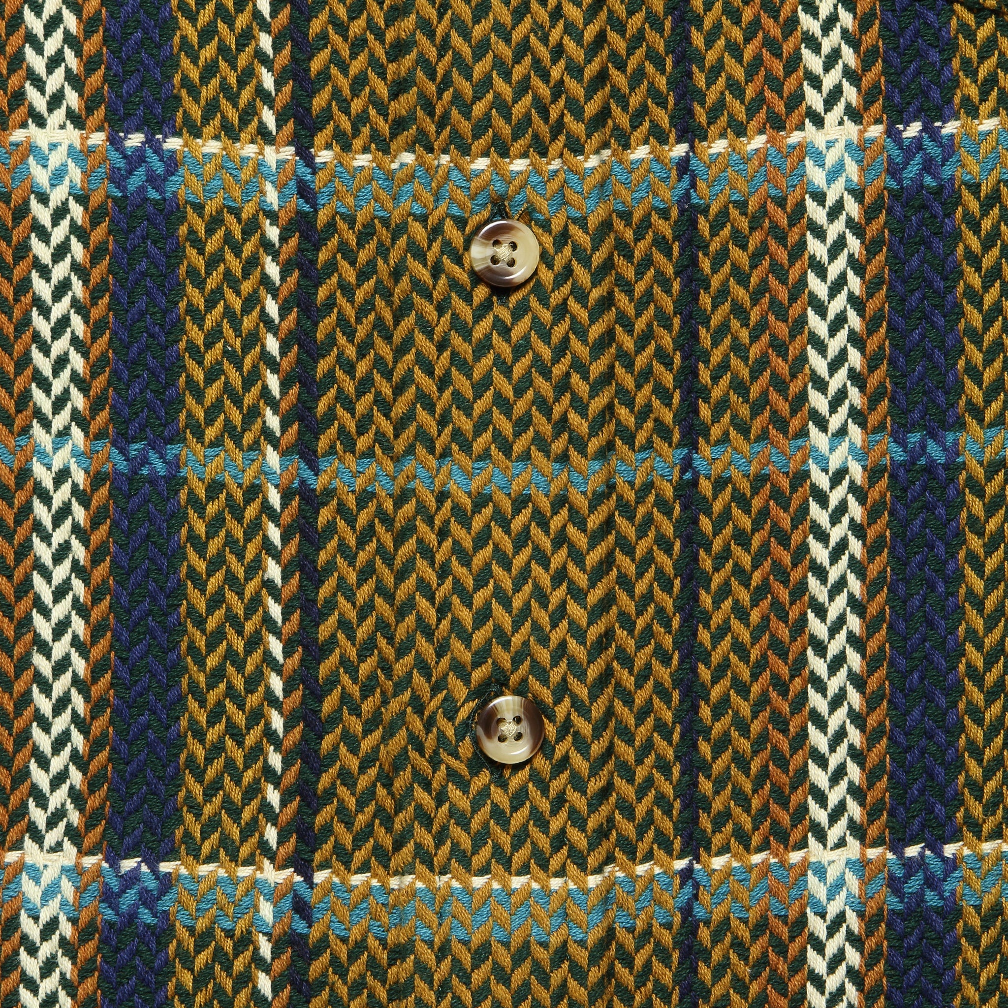 Brook Trout Acid Plaid Shirt - Brown/Blue - Image 3