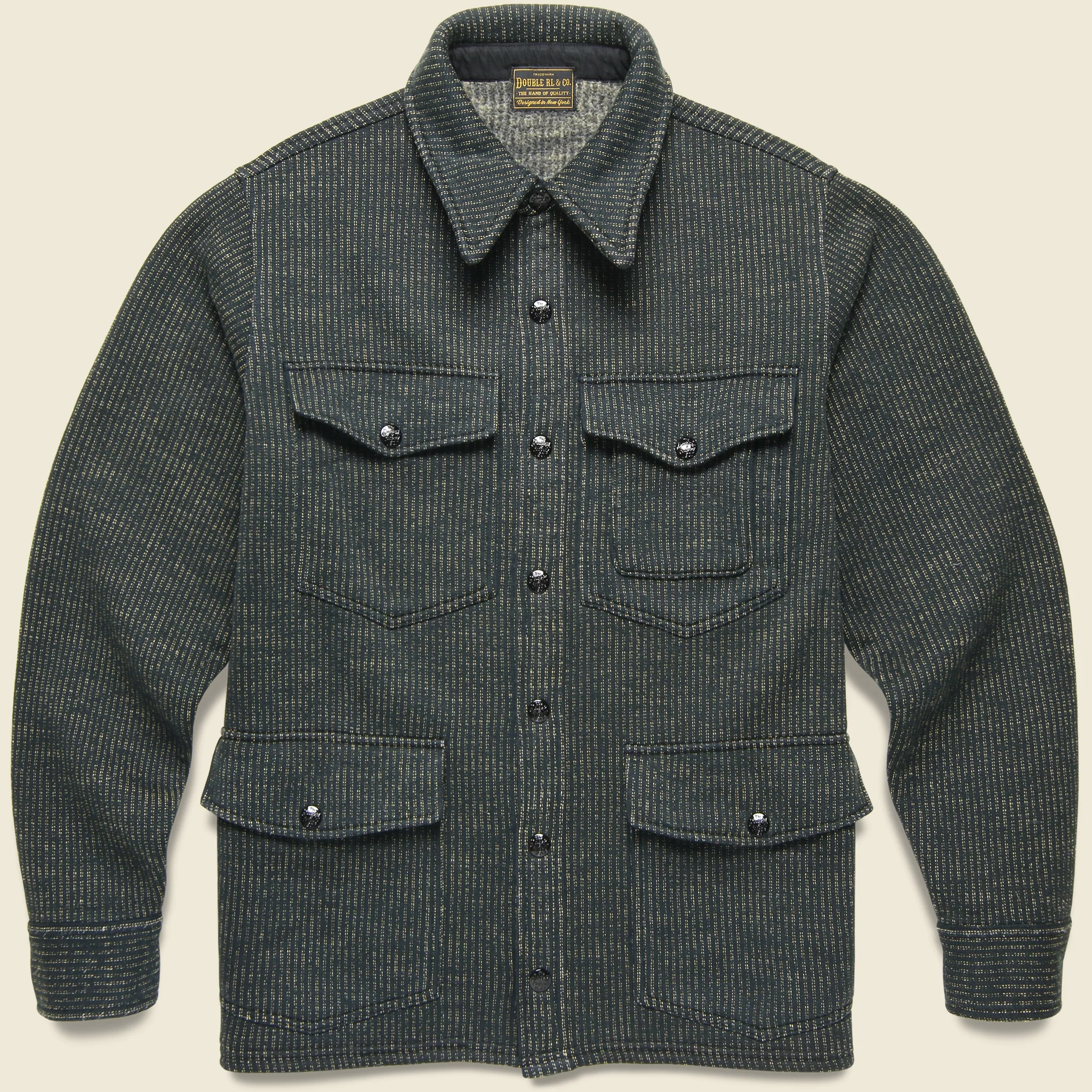 Browns Beach Overshirt - Charcoal/Cream