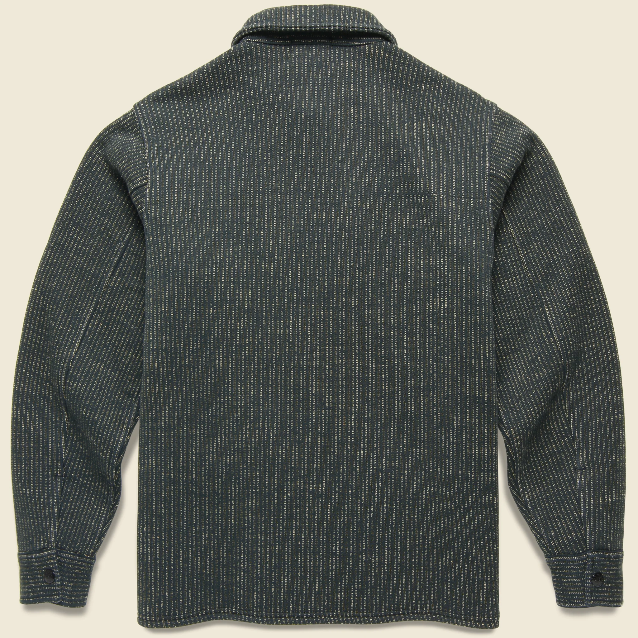 Browns Beach Overshirt - Charcoal/Cream - Image 2