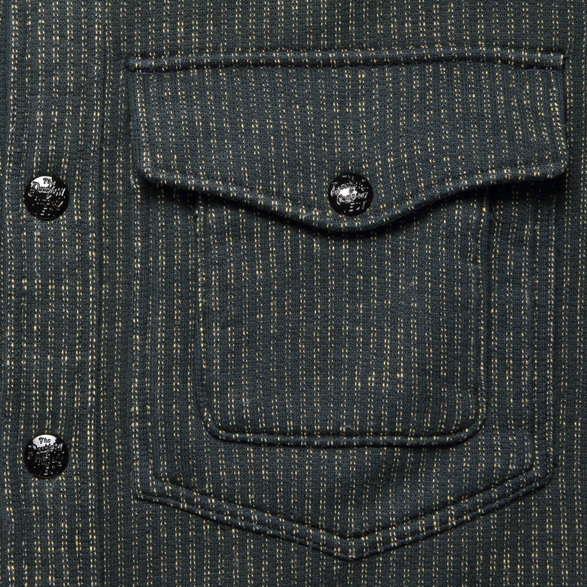 Browns Beach Overshirt - Charcoal/Cream - Image 3