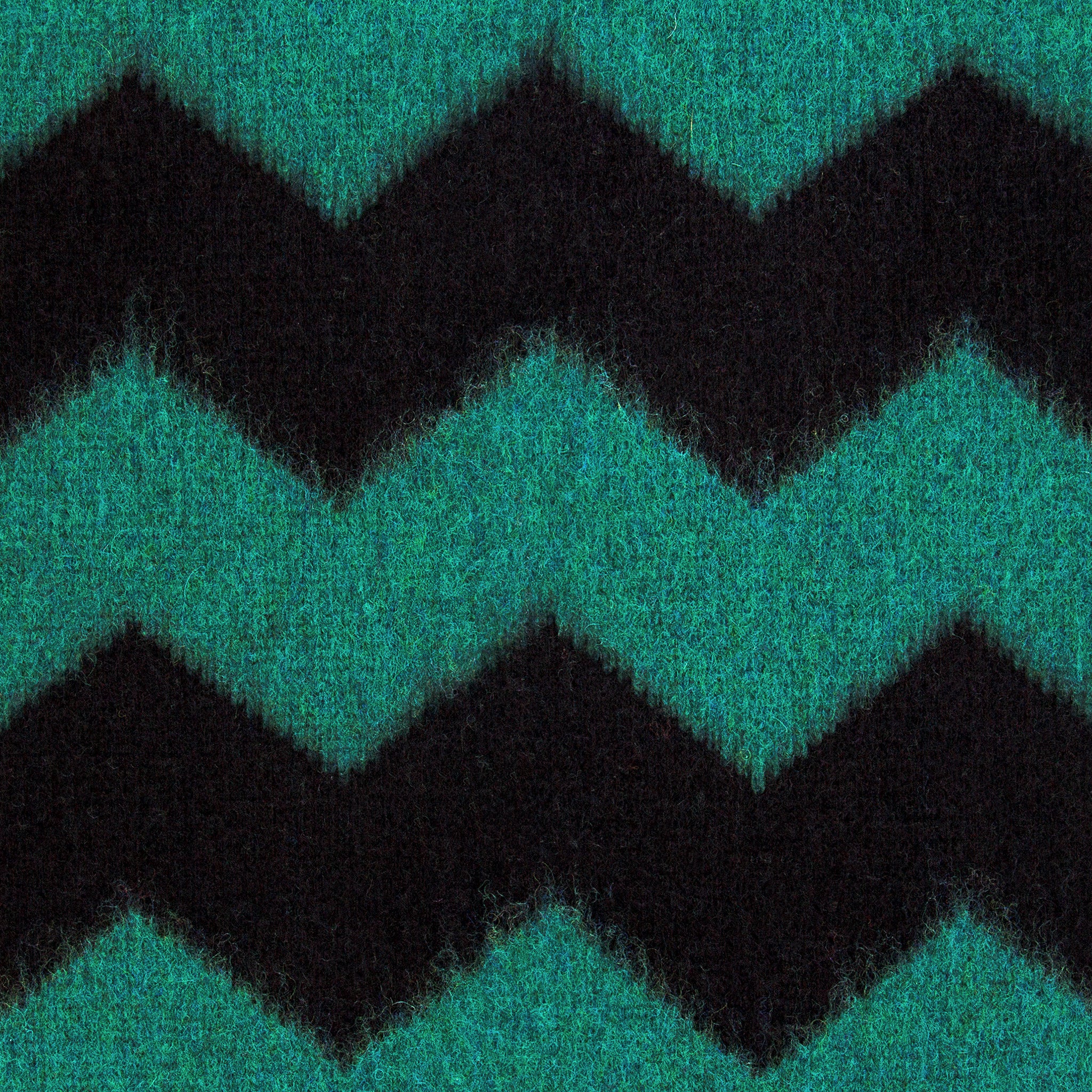 Brushed Zig Zag Scarf - Cossack/Black - Image 2