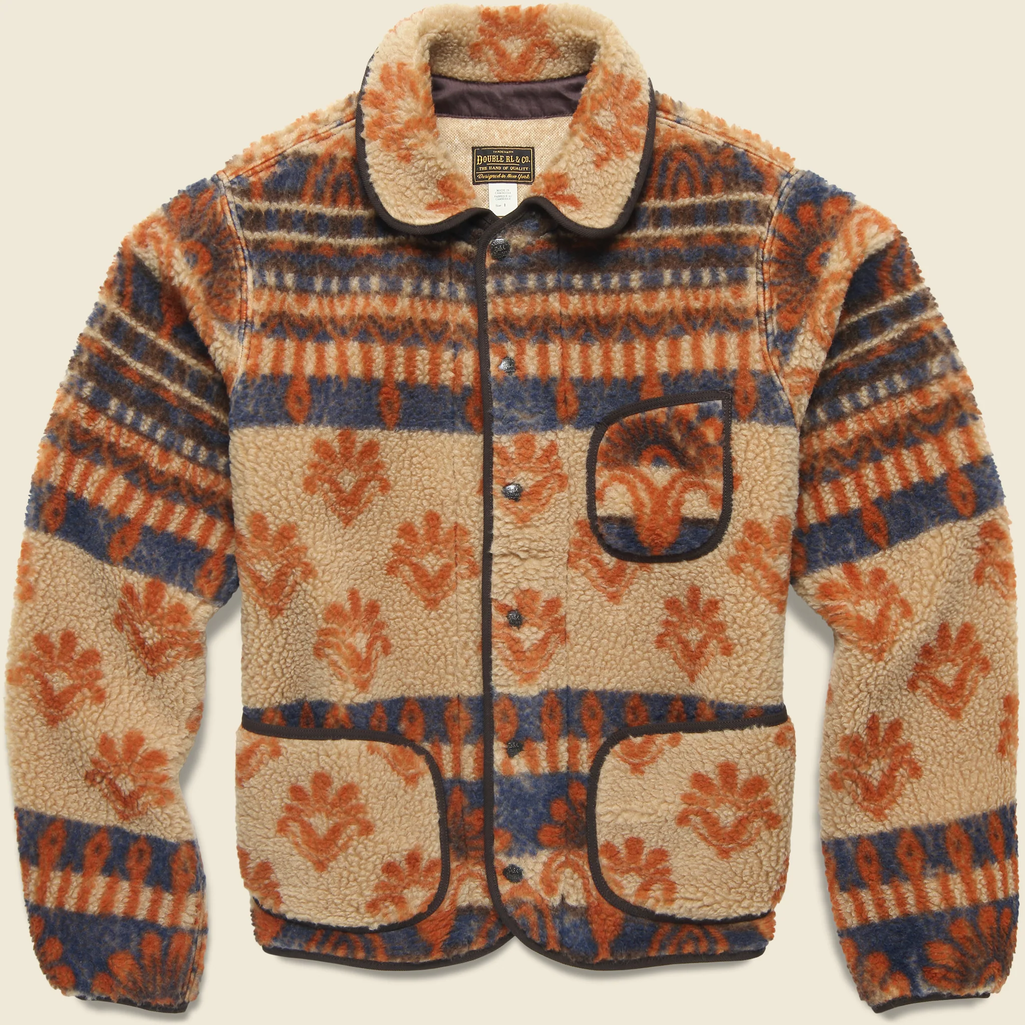 Bryn Fleece Jacket - Orange