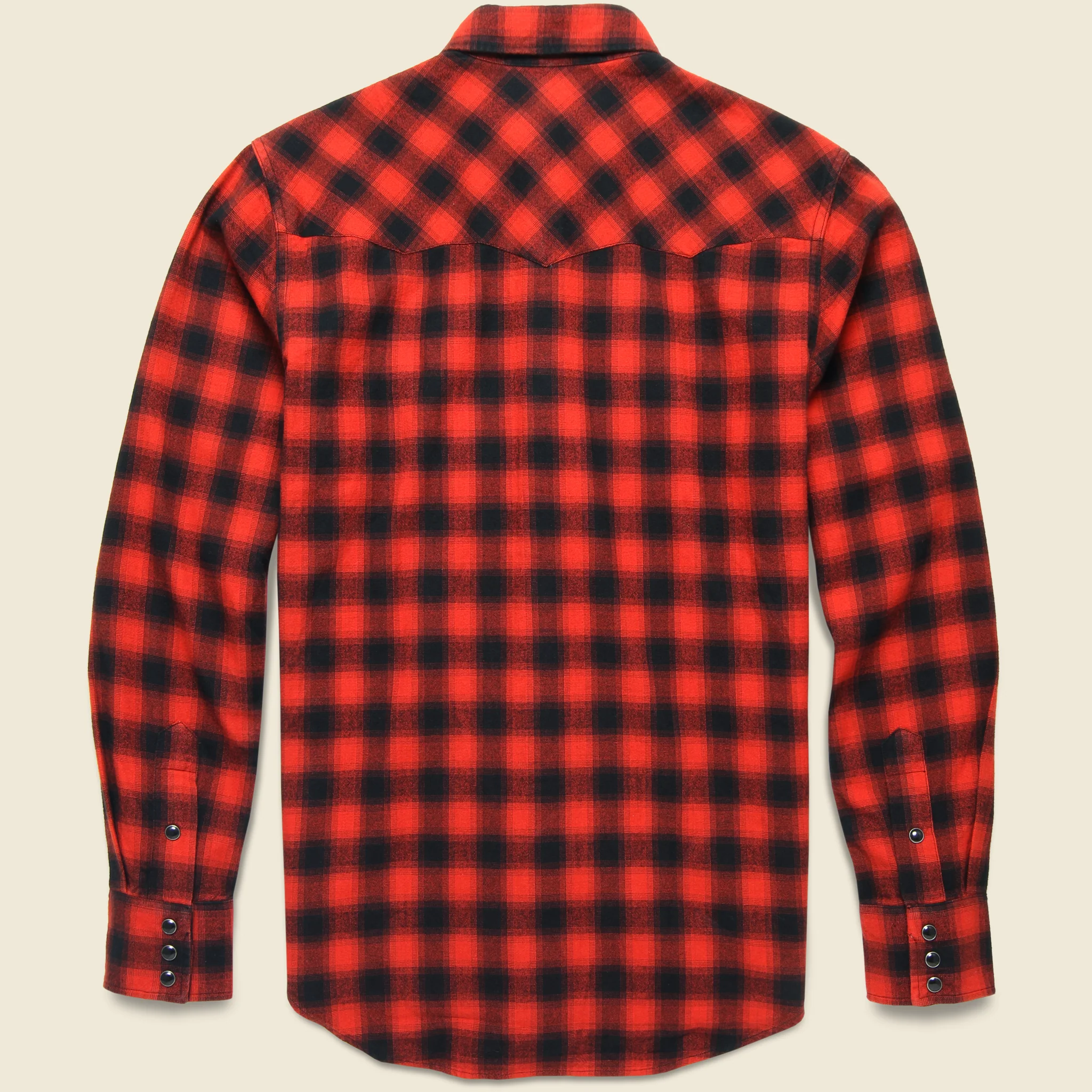 Buffalo Western Shirt - Red/Black - Image 2