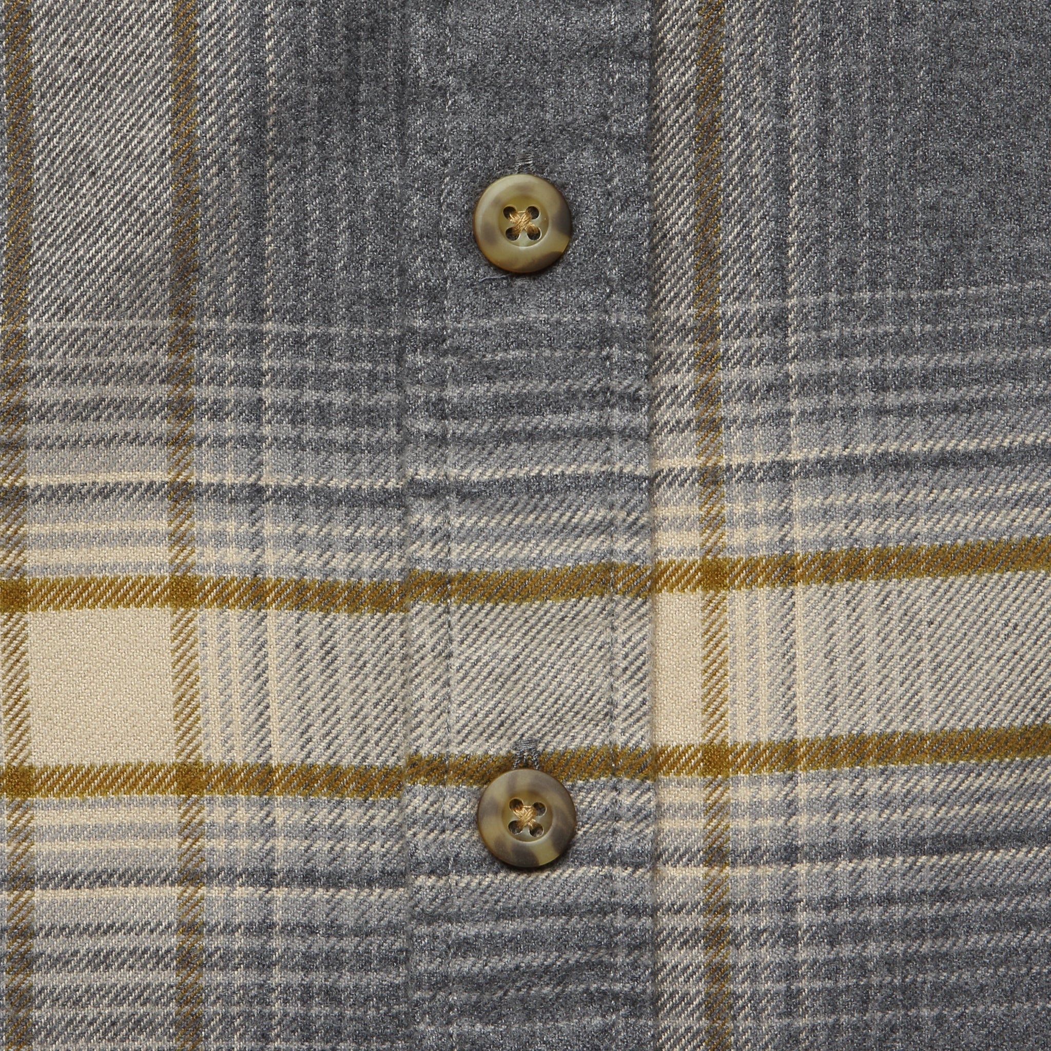Burnside Flannel Shirt - Tan/Oxford/Olive Plaid - Image 3