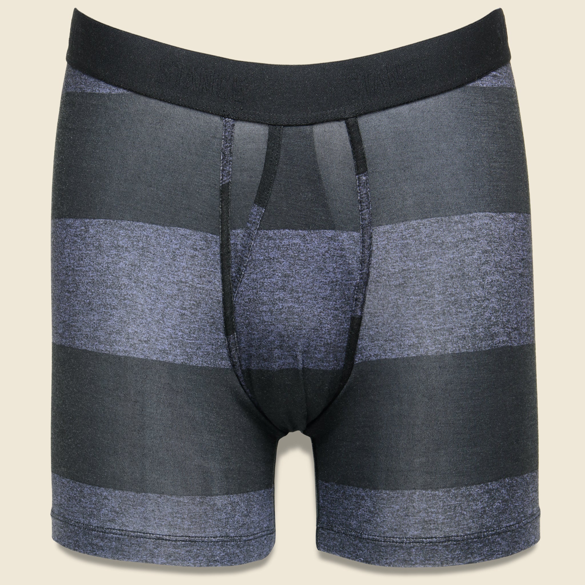 Butter Blend Blocks Boxer Brief - Navy