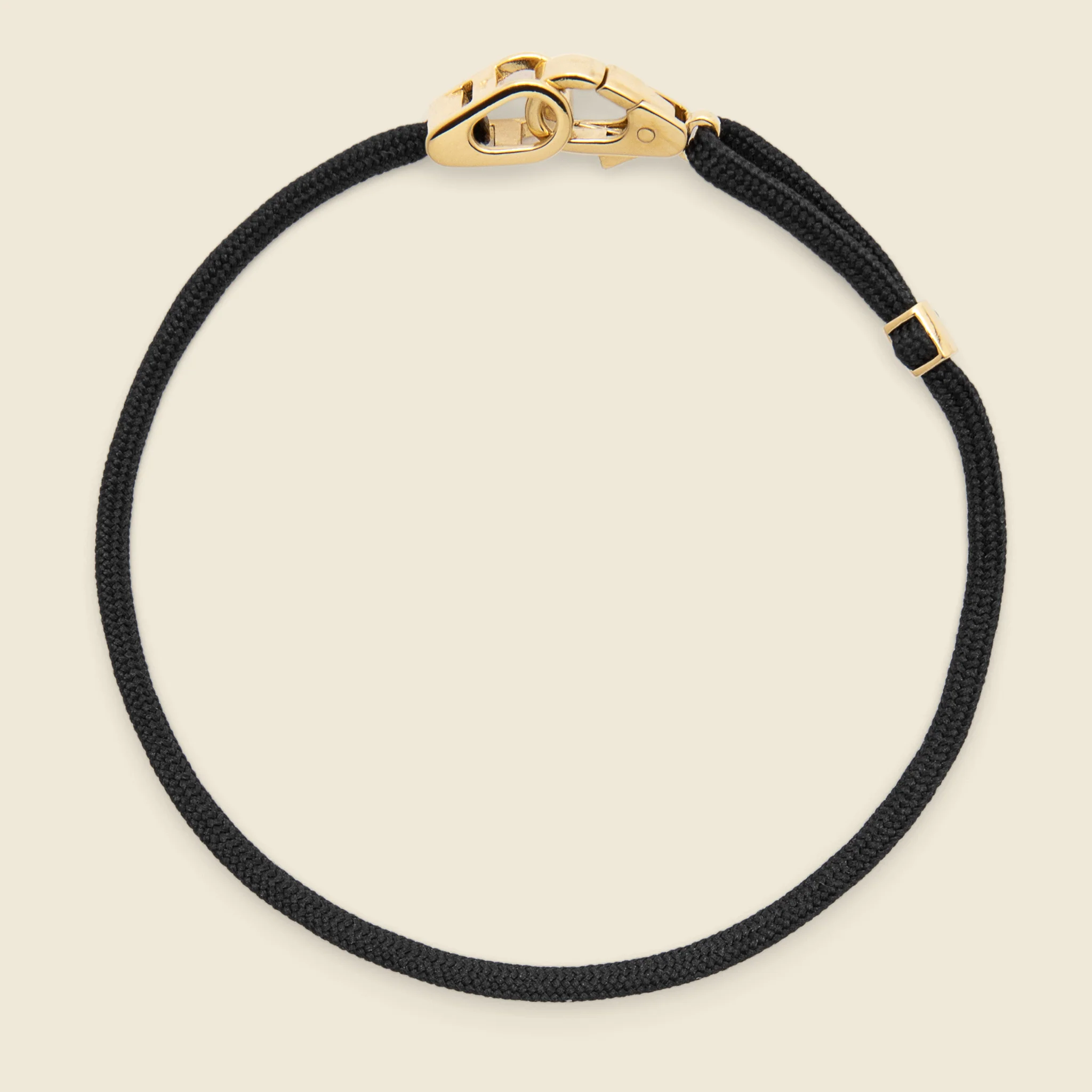 Caden Pull Bracelet - Gold Vermeil/Black - Image 2