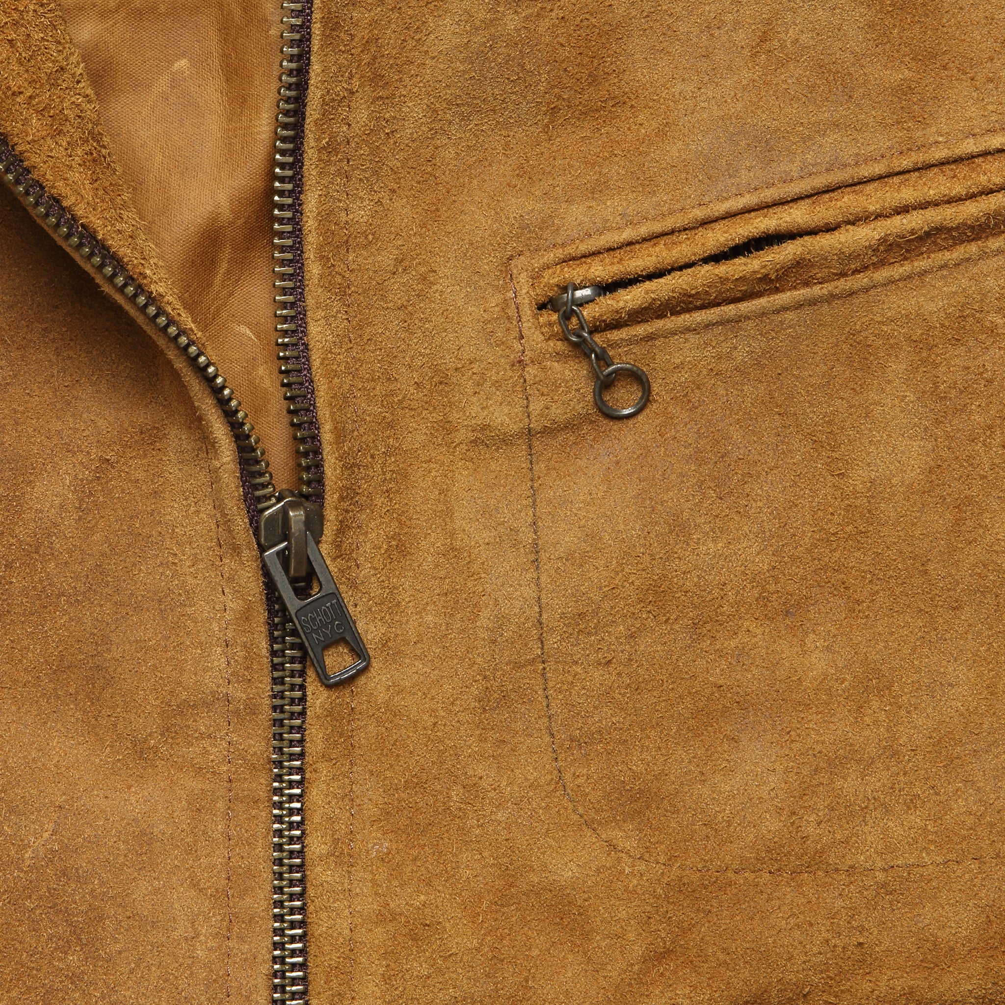 Roughout Suede Trucker Jacket - Brown Suede - Image 3