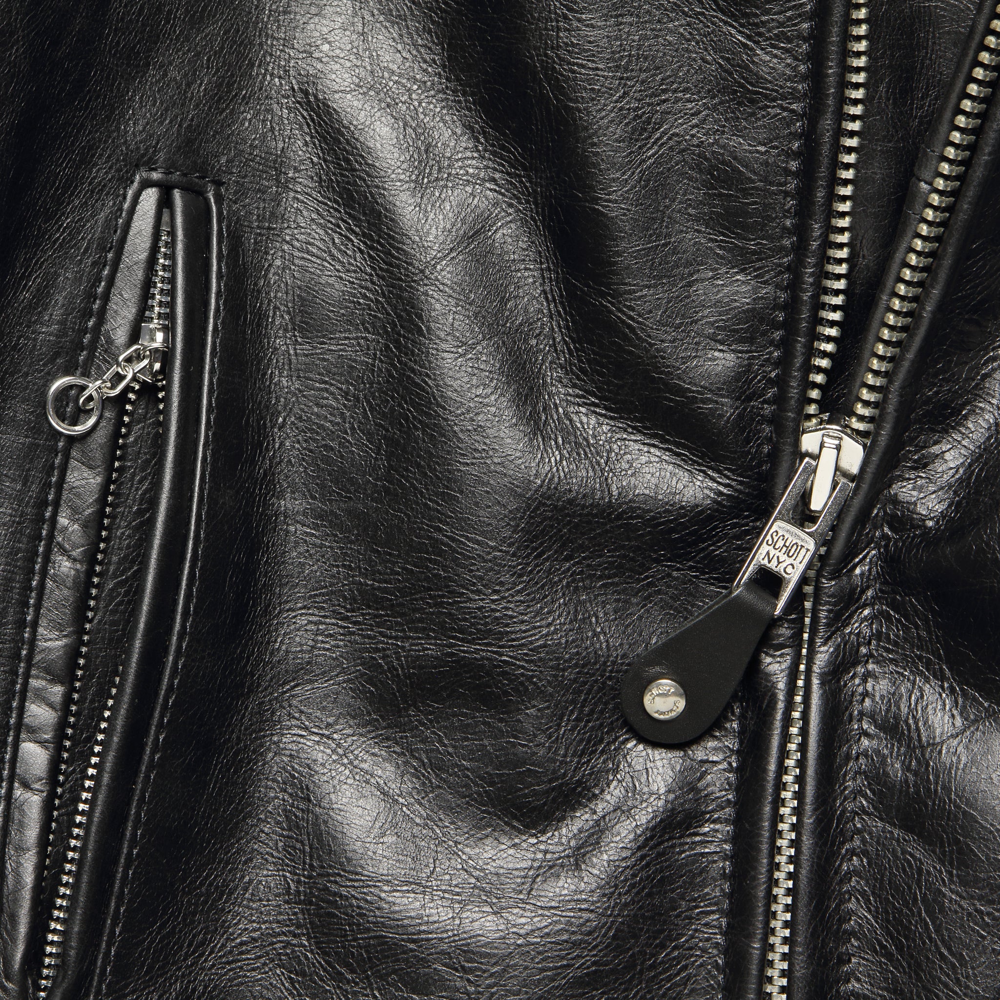 Cafe Racer Jacket - Black Leather - Image 3