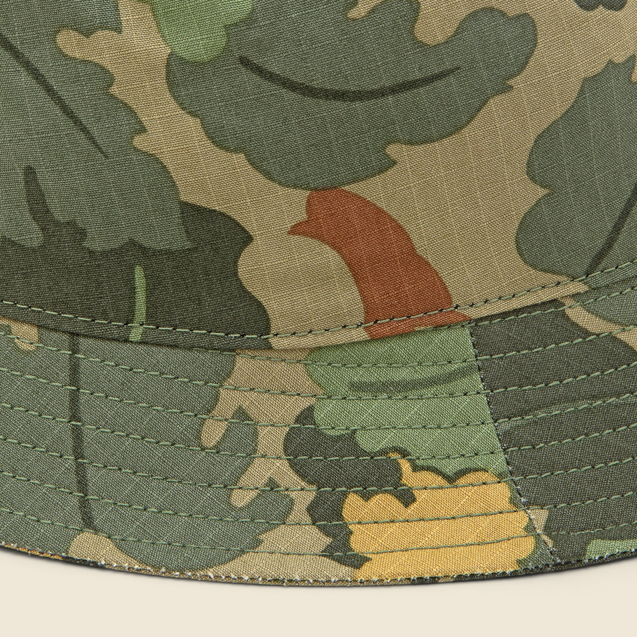 Camo Leaf Bucket Hat - Olive Multi - Image 2