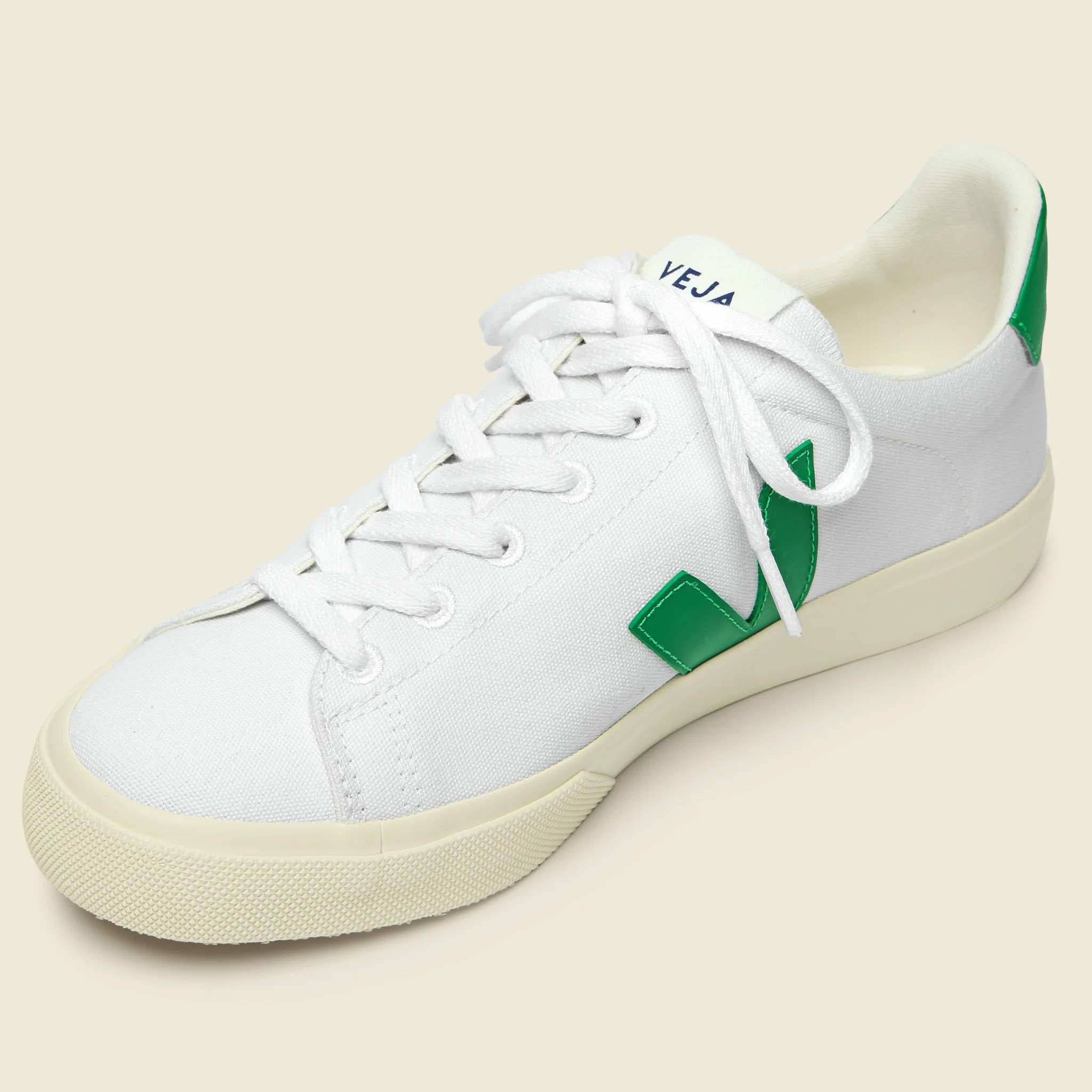 Campo Canvas Sneaker - White/Emaraude - Image 4