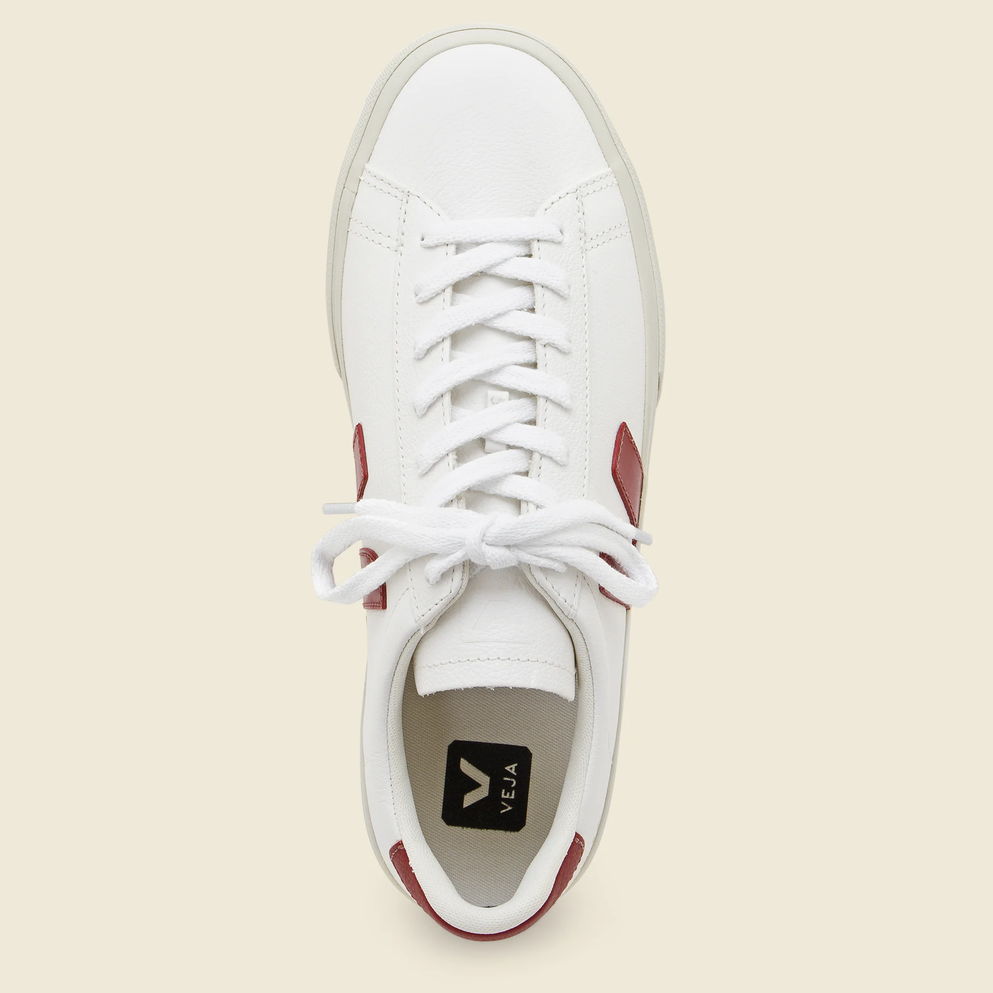 Campo ChromeFree Leather Sneaker - Extra White/Rouille - Image 2