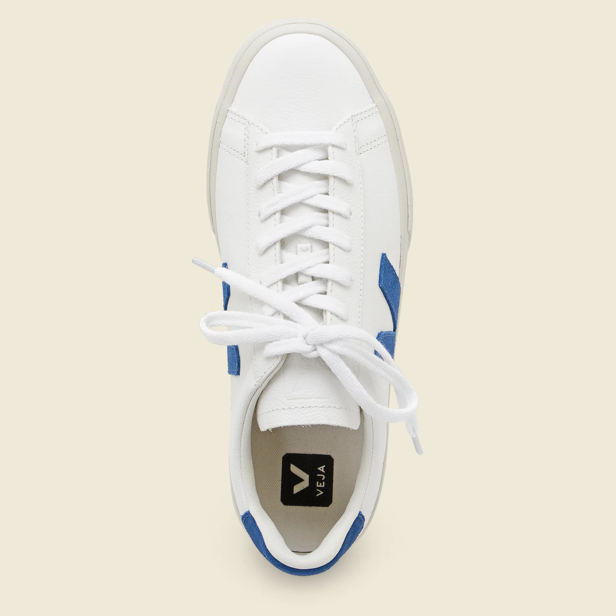 Campo ChromeFree Leather Sneaker - Extra White/Swedish Blue - Image 2