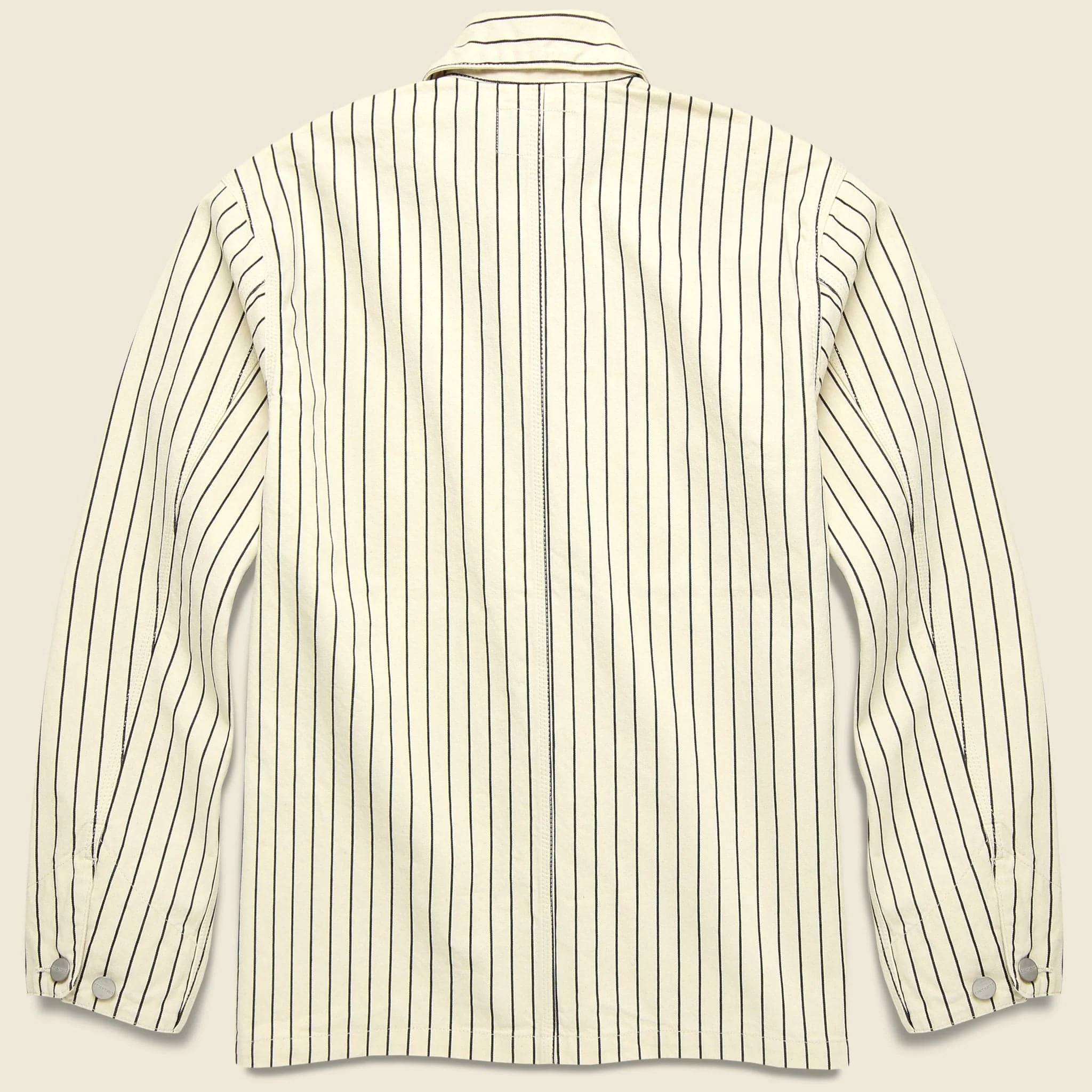Trade Stripe Michigan Chore Coat - Wax/Black - Image 2