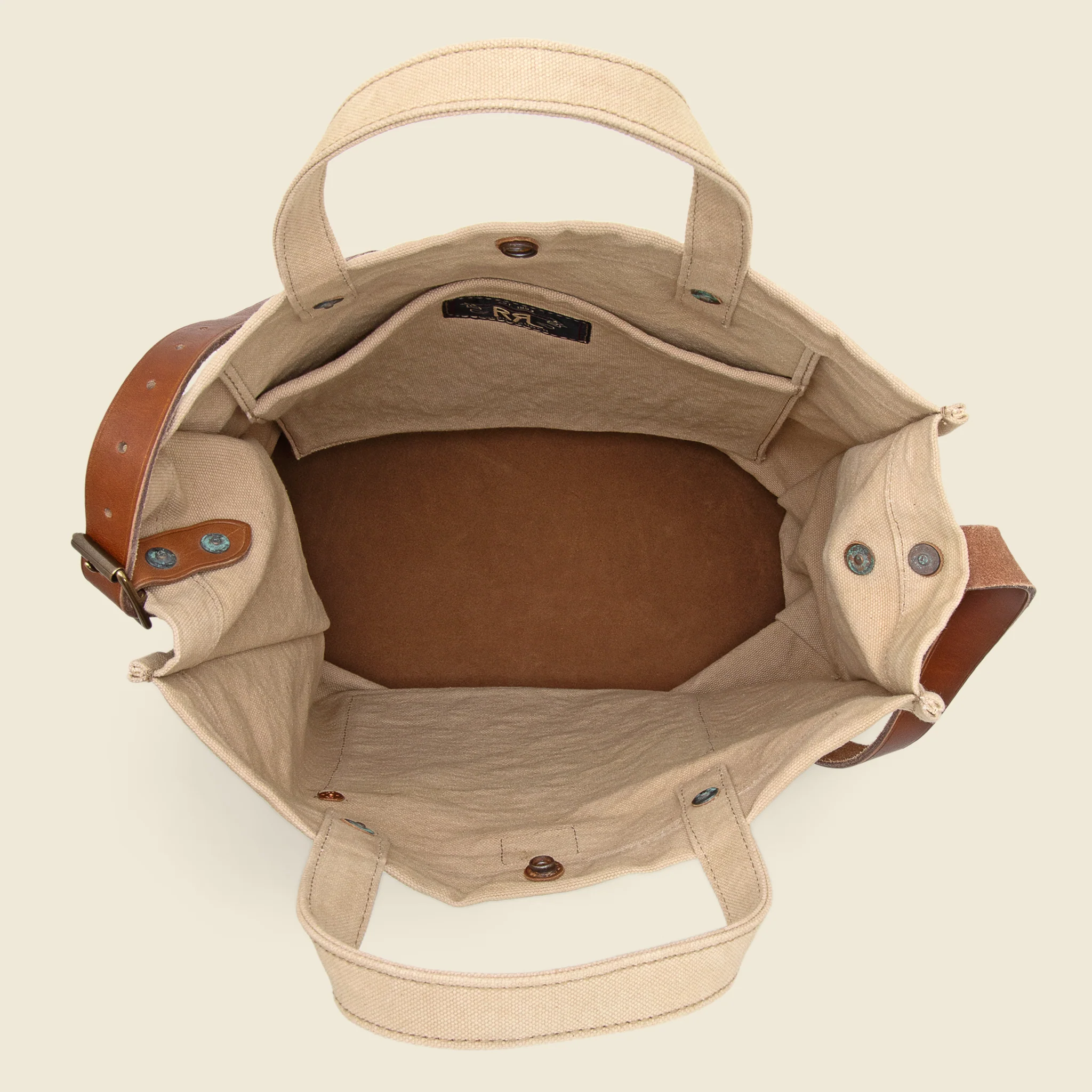 Carpenter Tote Bag - Greige/Brown - Image 3