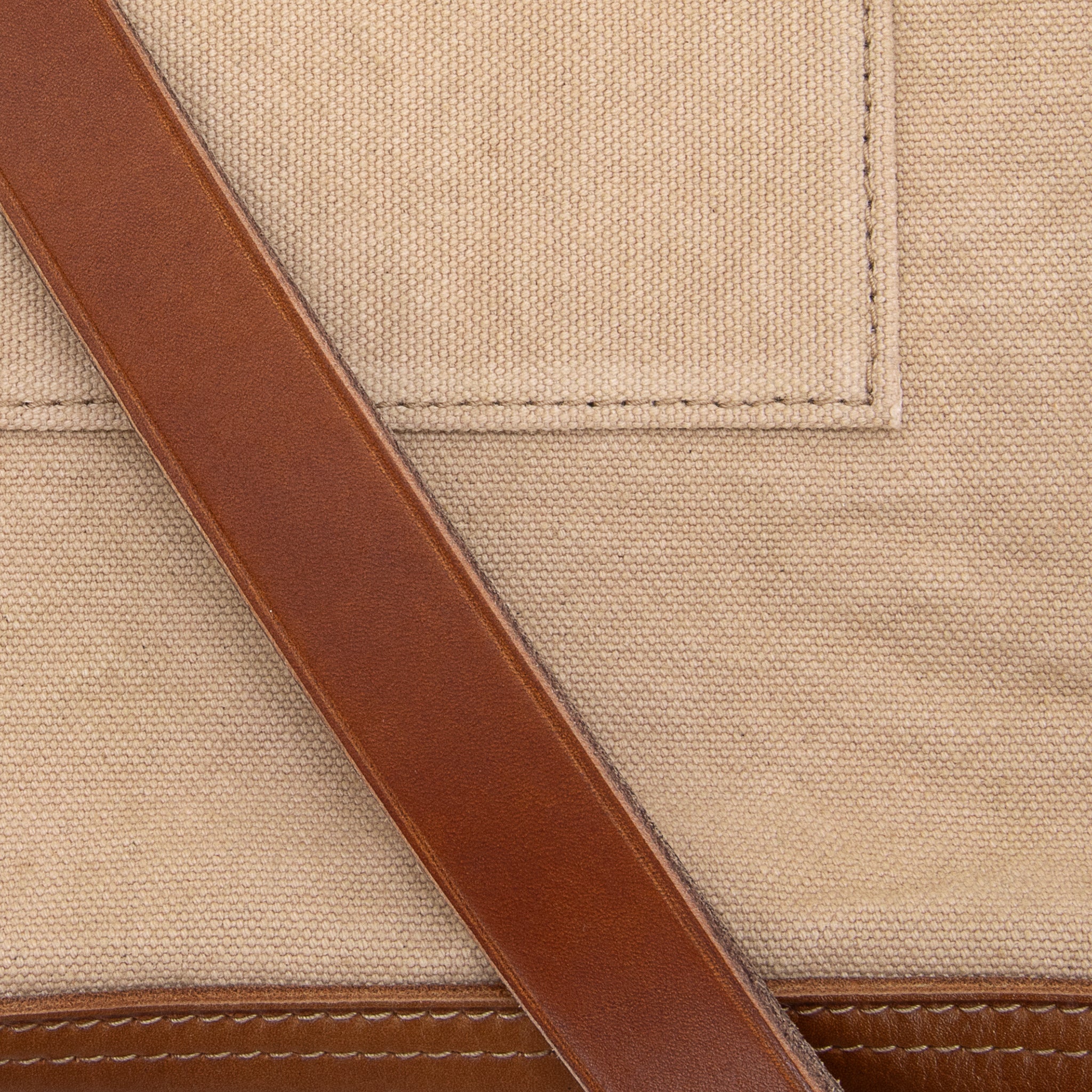 Carpenter Tote Bag - Greige/Brown - Image 4