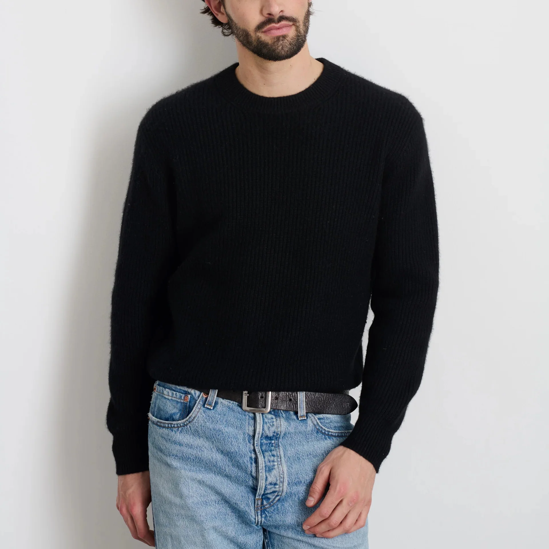 Cashmere Jordan Sweater - Black - Image 2