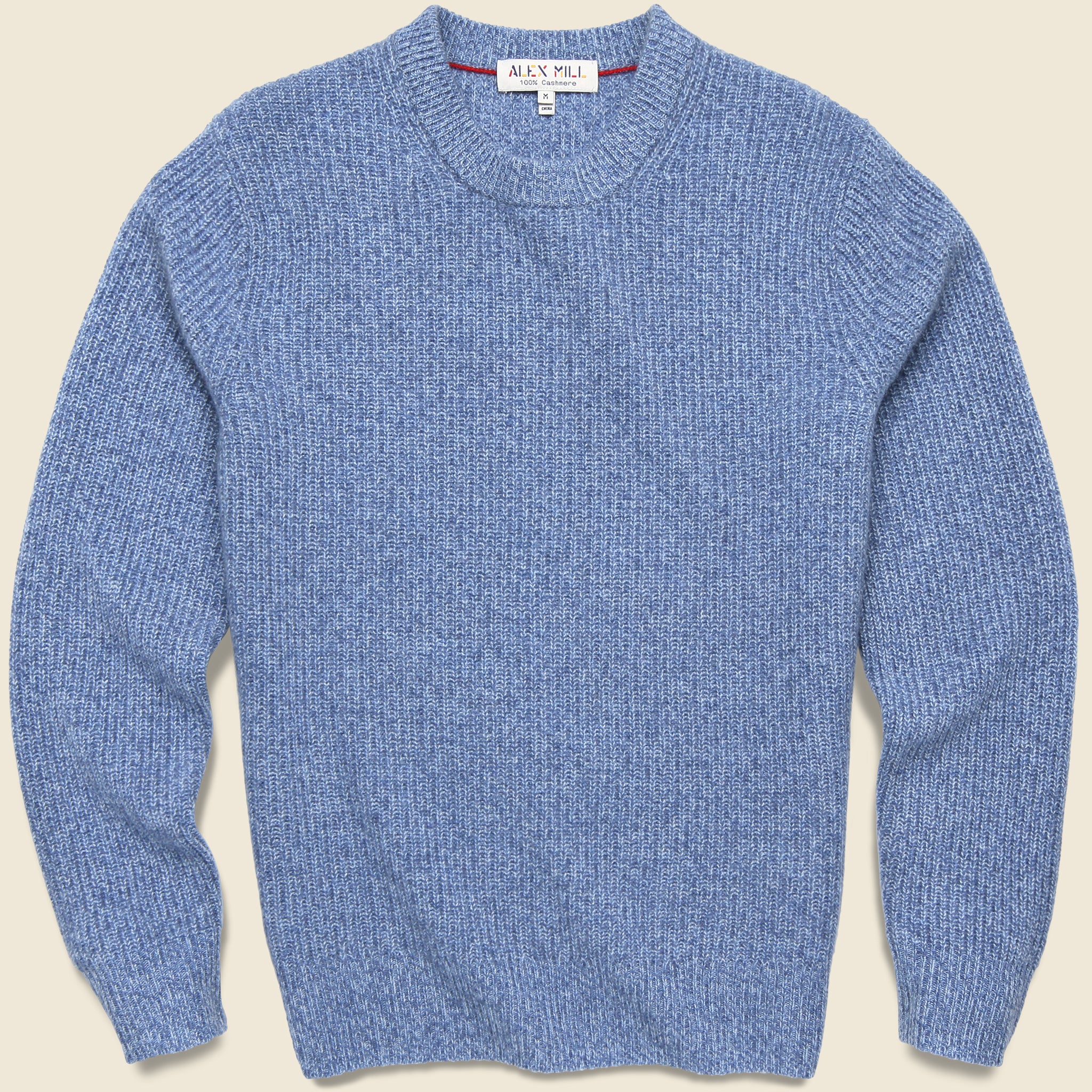 Cashmere Jordan Sweater - Dusty Blue