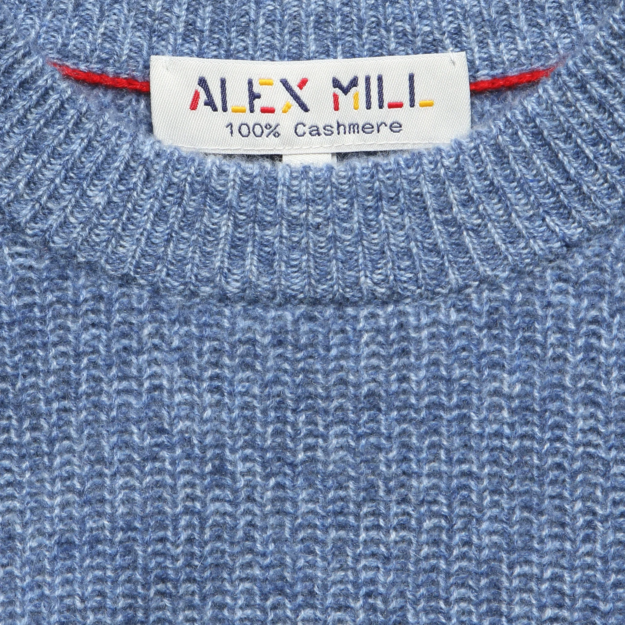 Cashmere Jordan Sweater - Dusty Blue - Image 4