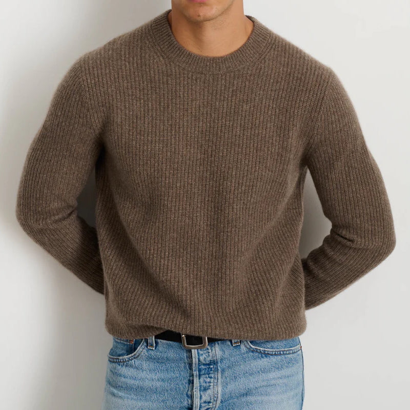 Cashmere Jordan Sweater - Walnut - Image 2