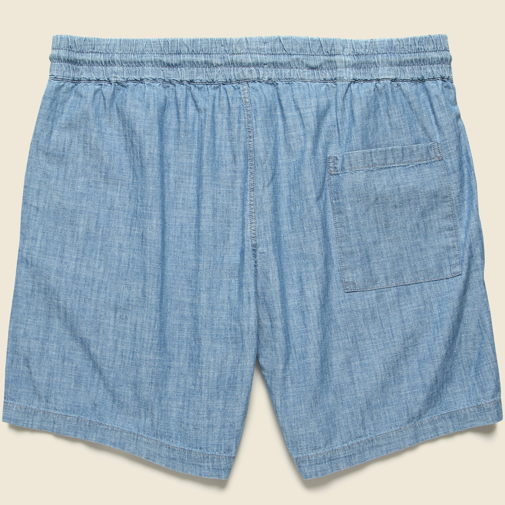 7" Chambray Shorts - Blue - Image 2