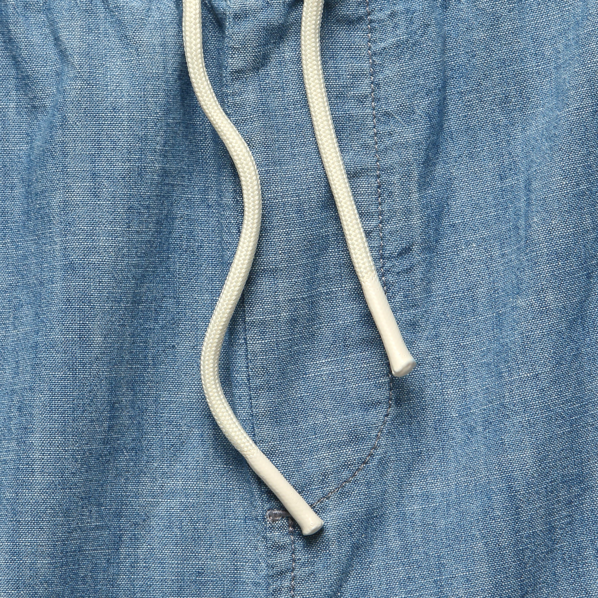 7" Chambray Shorts - Blue - Image 3