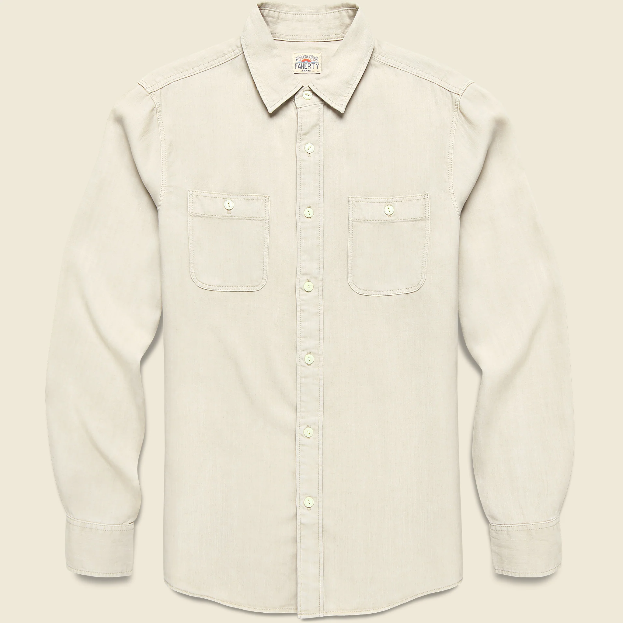 Chambray Workshirt - Coastal Cream