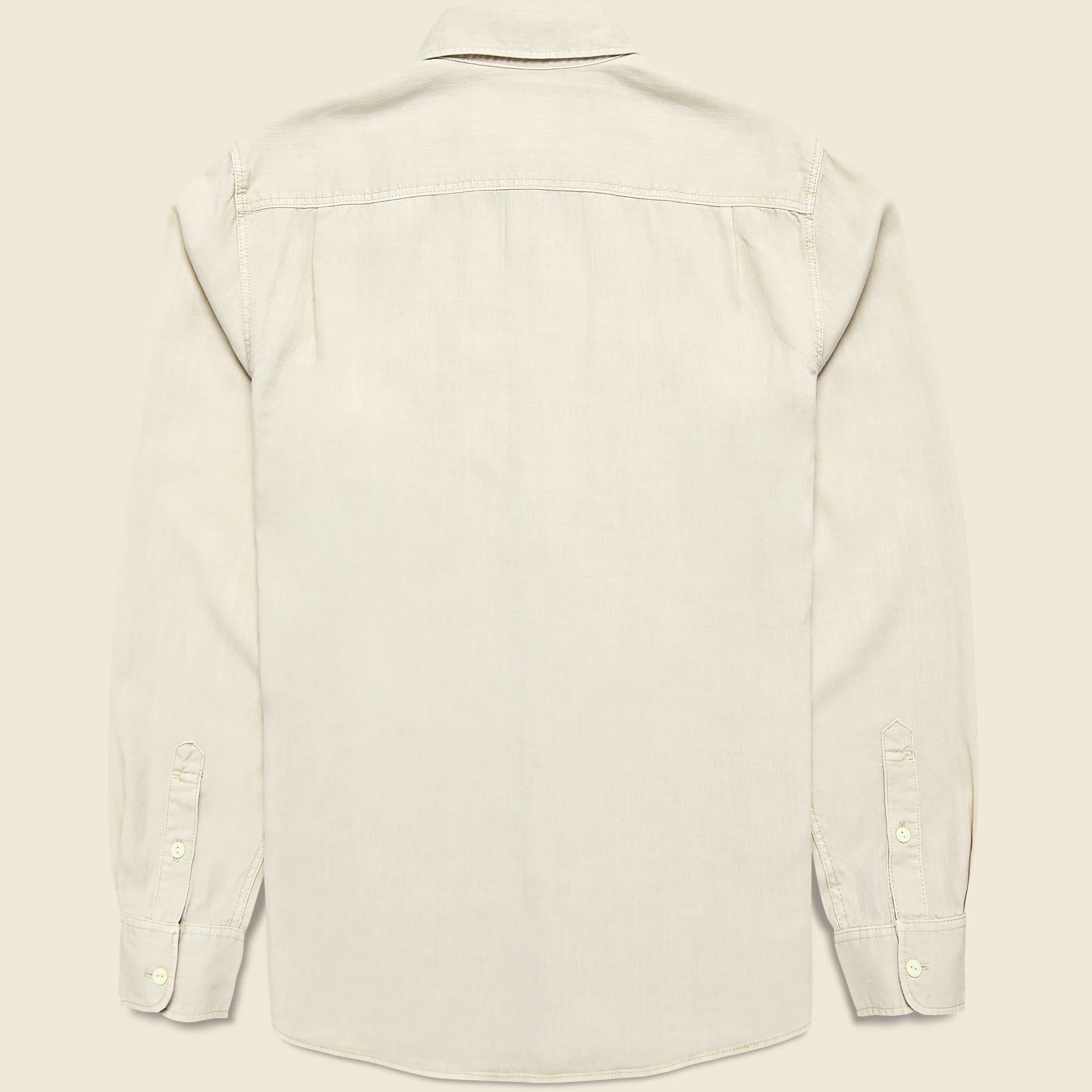 Chambray Workshirt - Coastal Cream - Image 3