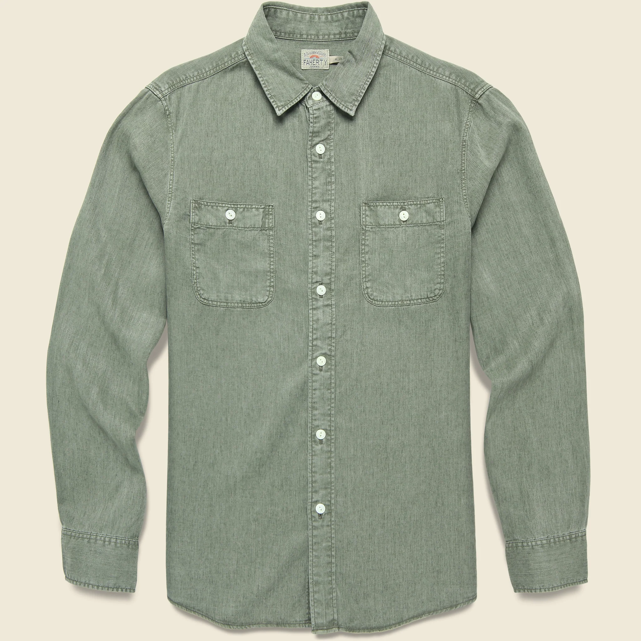 Chambray Workshirt - Desert Olive